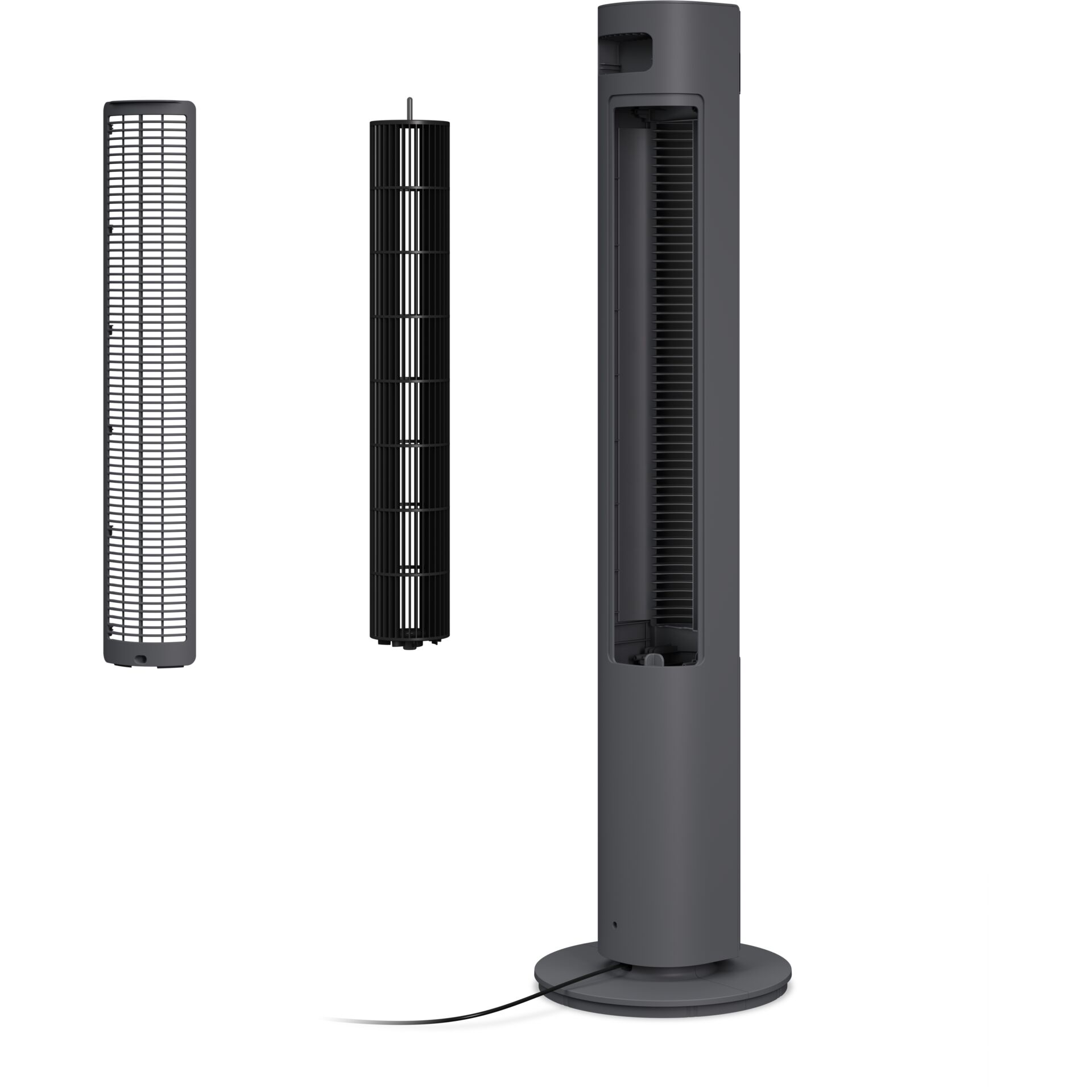 Luftbefeuchter, Schlanker Ventilator, Turmventilator, Gehäuse mit Heizelement, Kühlventilator