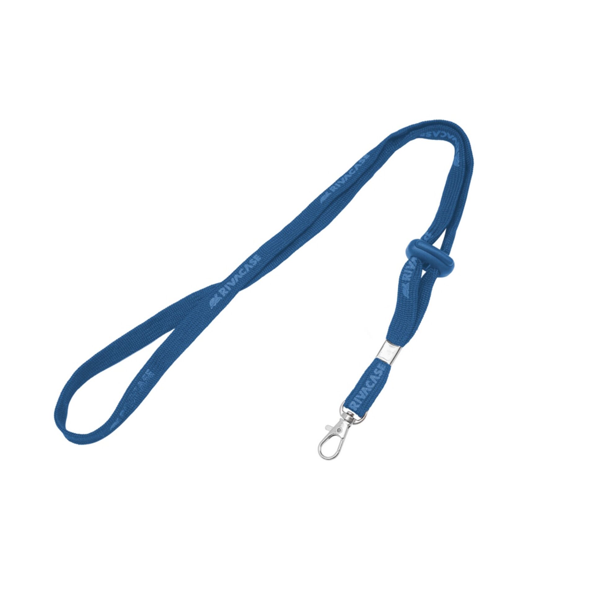 Schlüsselband, Blau, Textilband, Karabinerhaken, Verstellbare Schlaufe