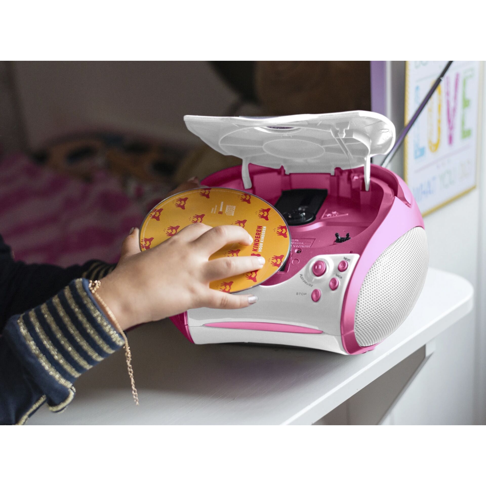 Elektronik, CD-Player, Kassettenspieler, Person