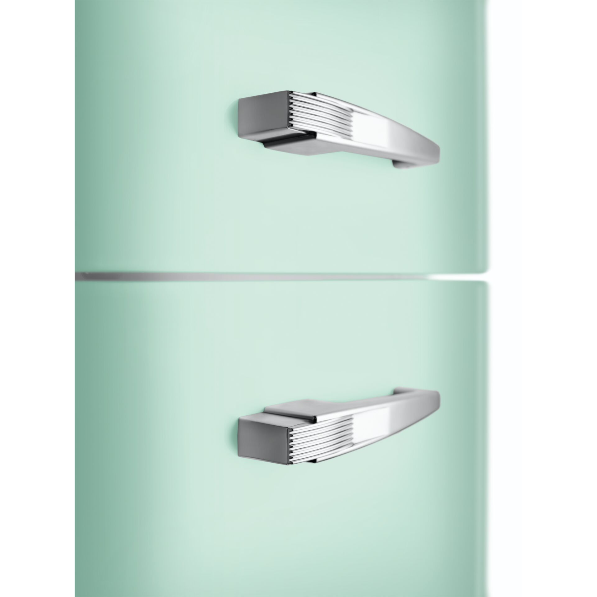 kühlschrank, griffleiste, metallisch, design, einfache anbringung