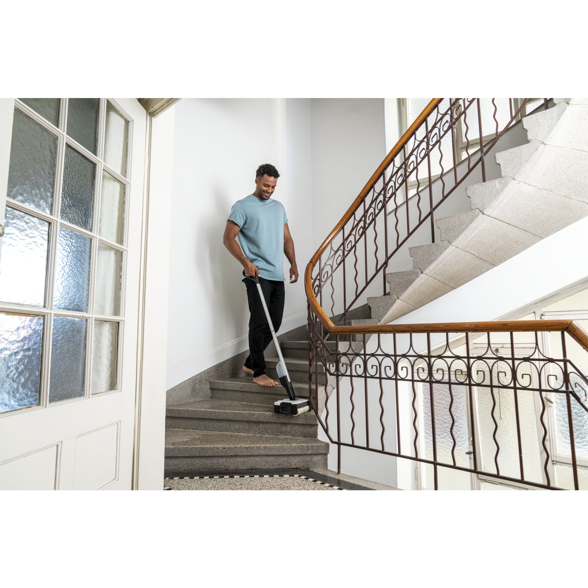 Innenarchitektur, Treppe, Erwachsener, Mann, Person