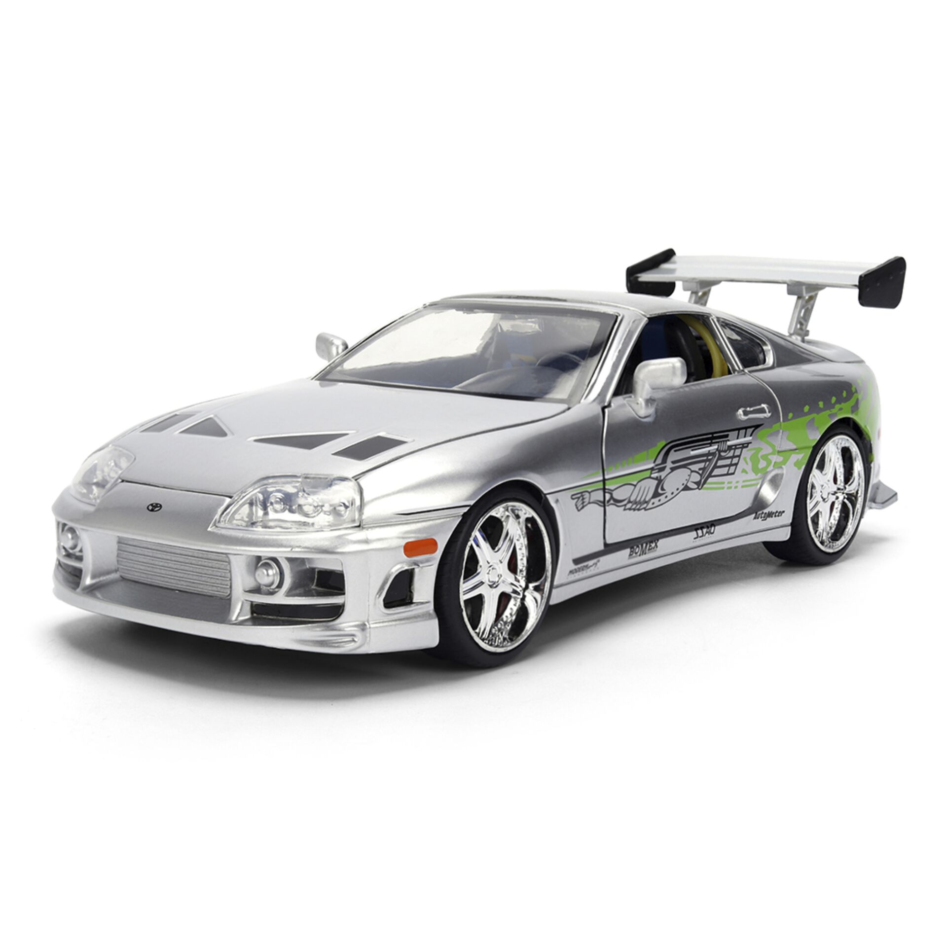 Rennwagen, Sportwagen, Grau, Spoiler, Aufklebergrafik