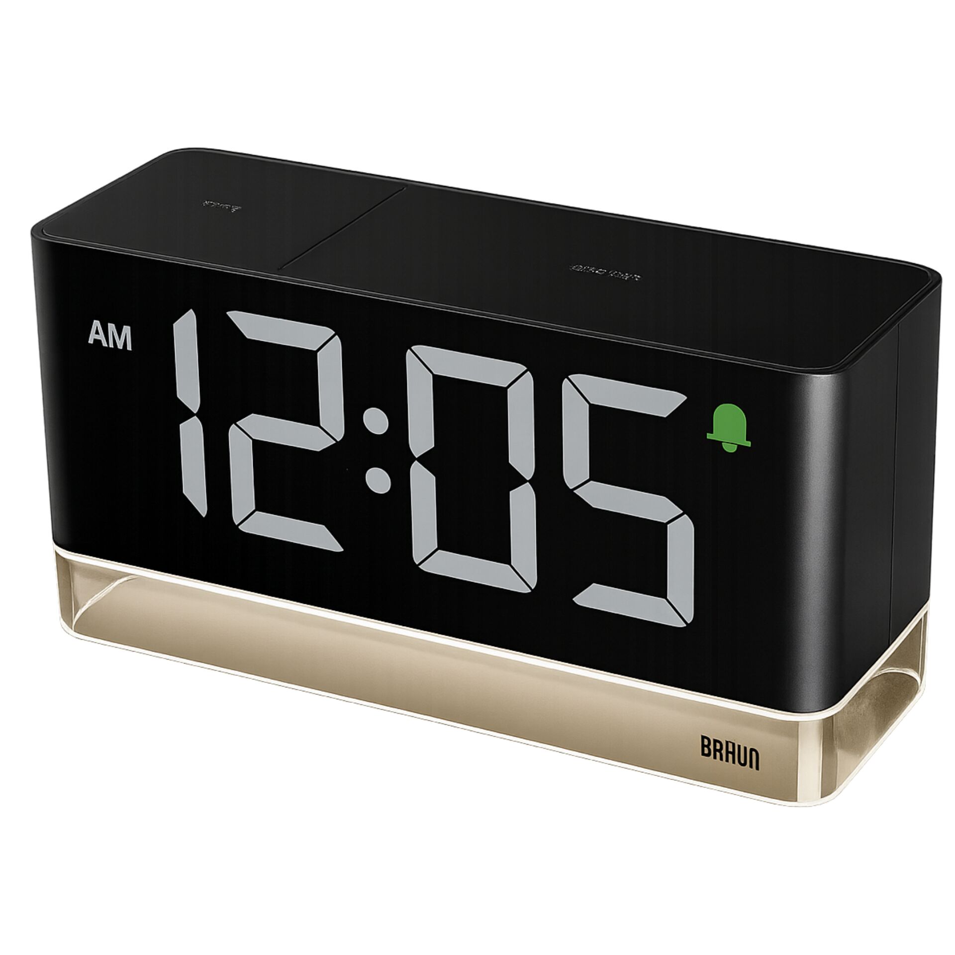 Wecker, Digitaluhr, LED, große Ziffern, Braun