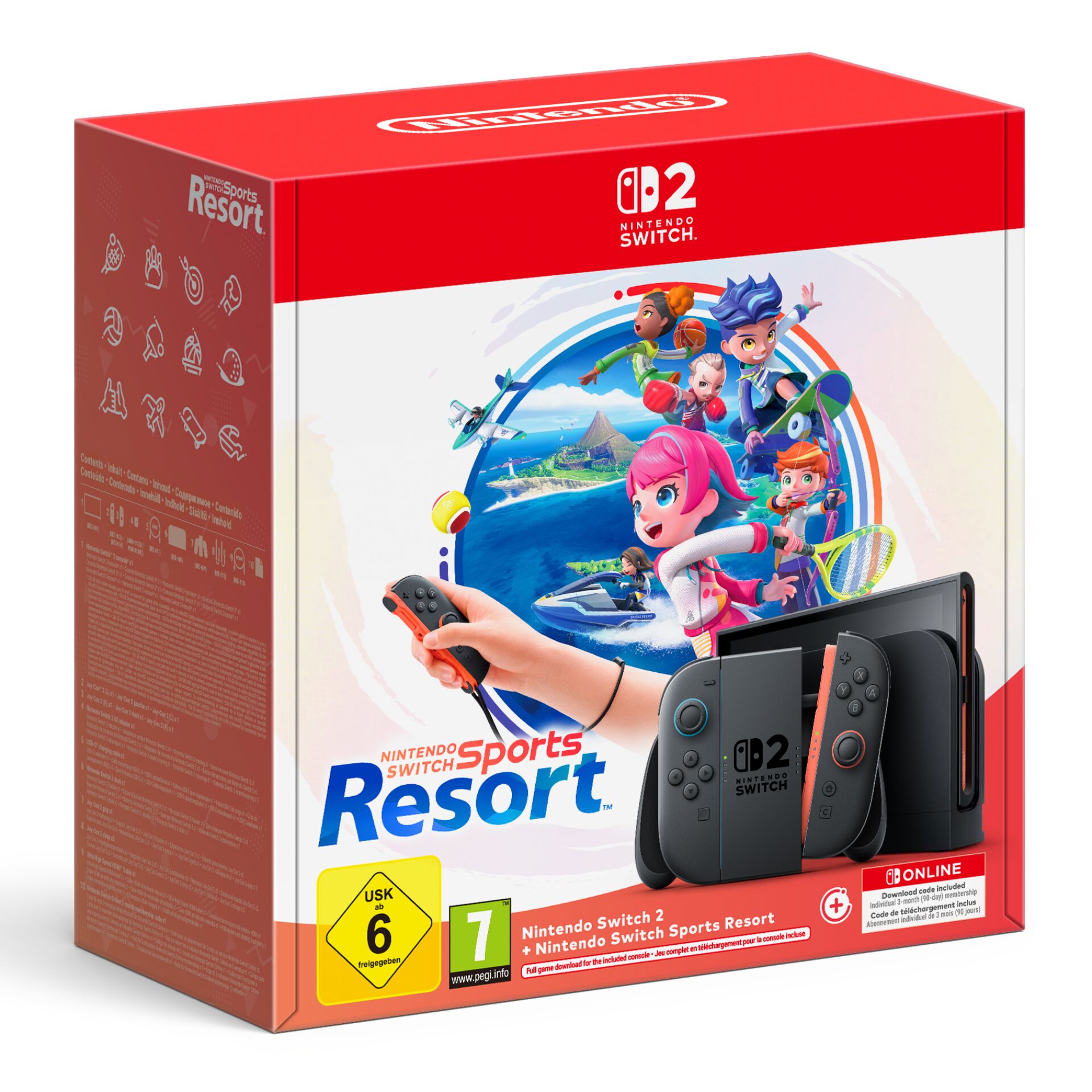 Nintendo Switch 2, Spielkonsole, Sports Resort, Joy-Con-Controller, Spielbundle
