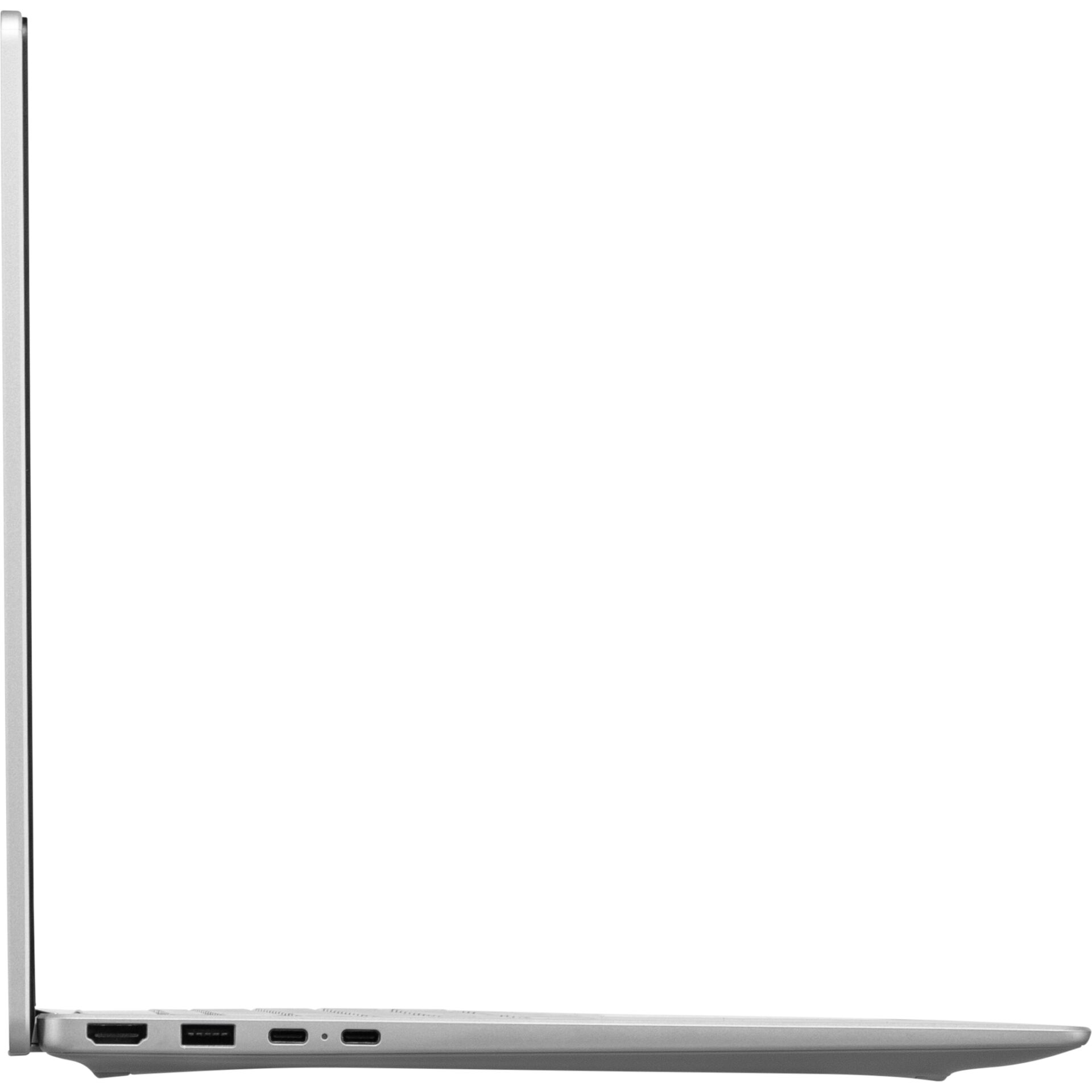 Laptop, Silber, Anschluss, USB-C, dünn