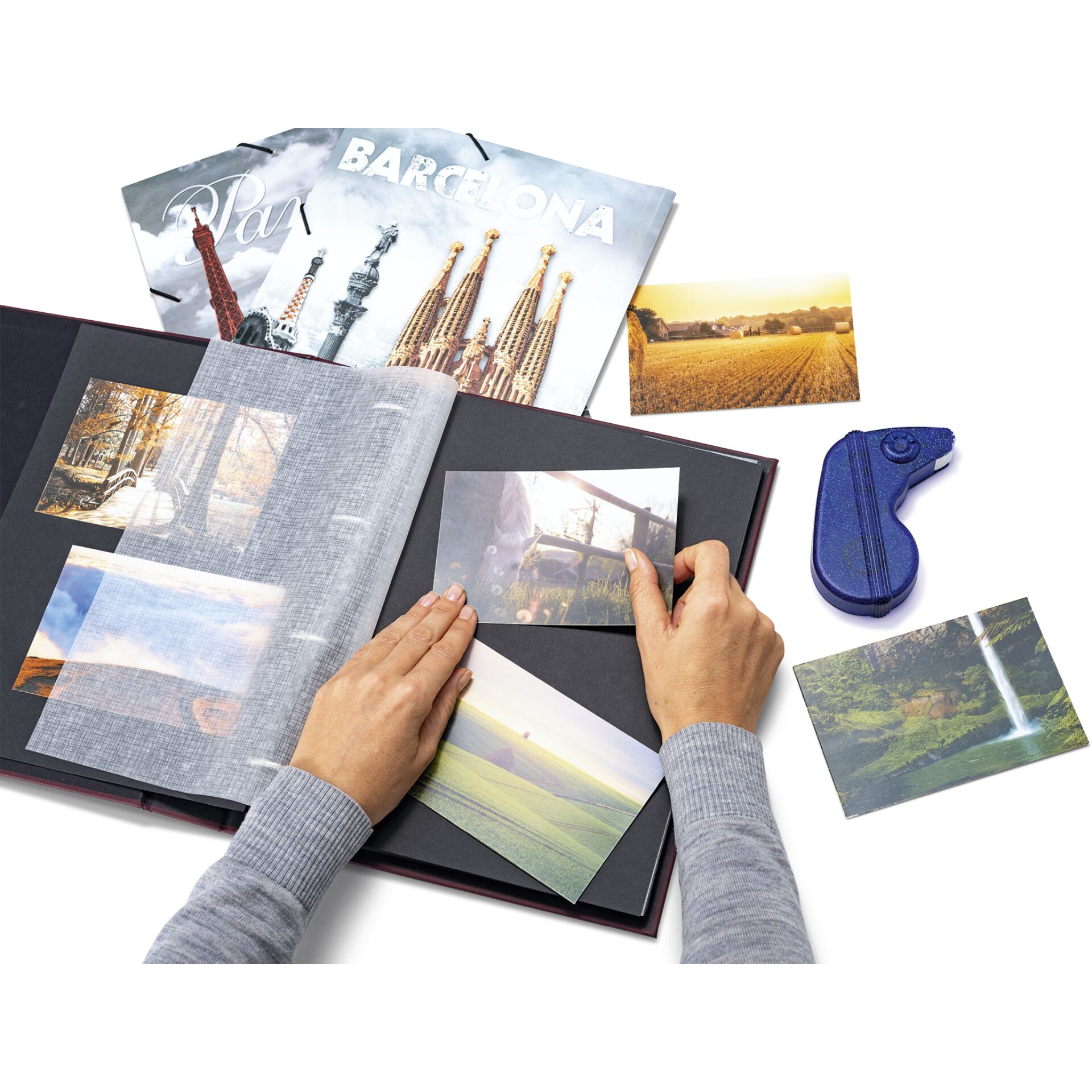 Werbung, Veröffentlichung, Buch, Collage, Finger