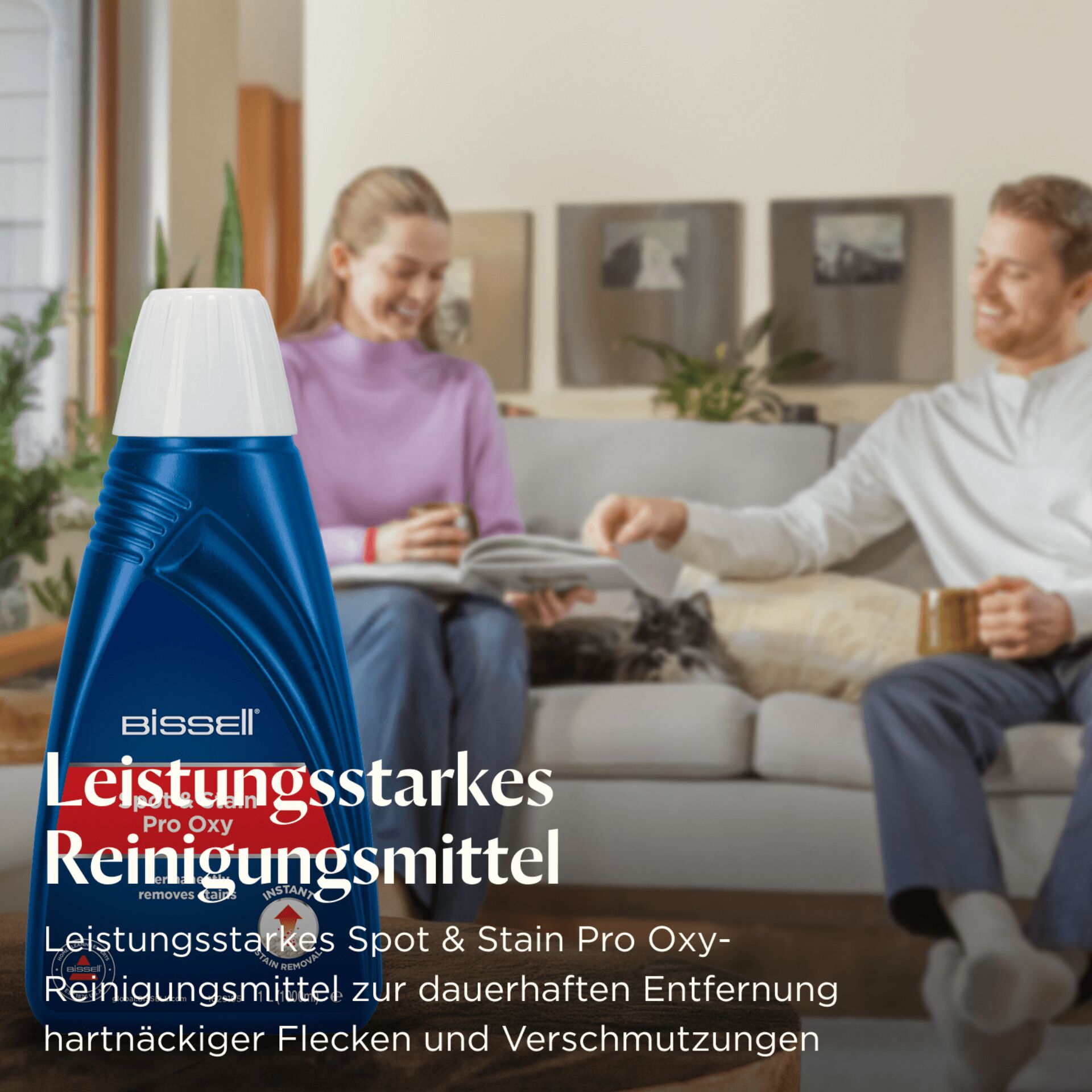 Werbung, Wohnzimmer, Couch, Person, Plakat