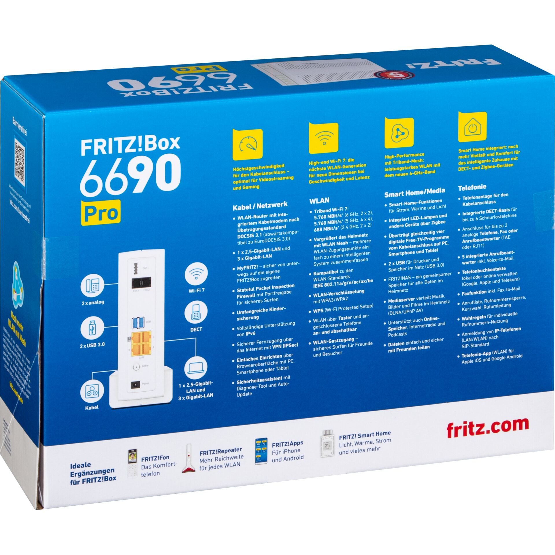 FRITZ!Box 6690, Box, Router, Wi-Fi, LAN
