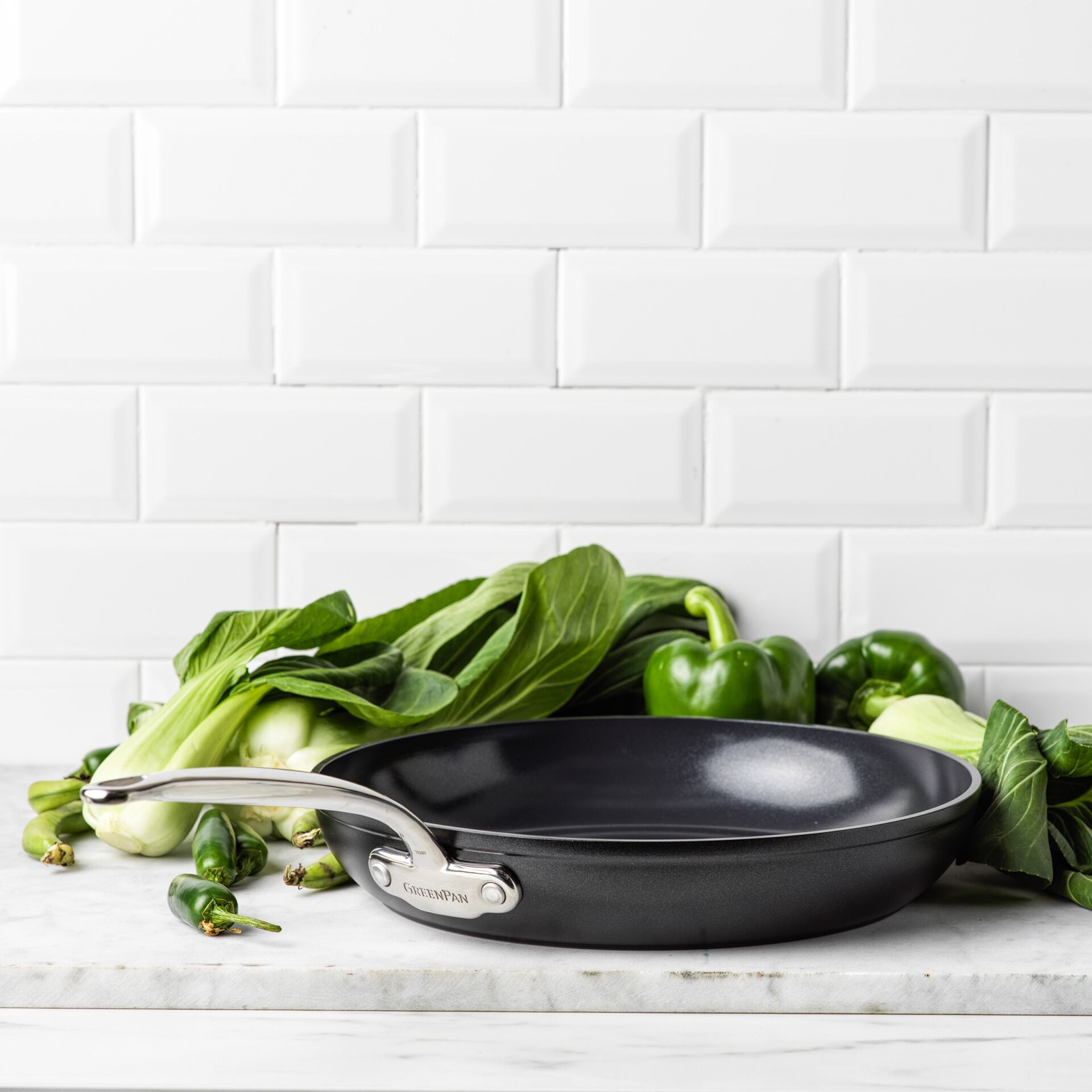 Pfanne, Teflonpfanne, Antihaft, Grillpfanne, Küchenzubehör, Pfannenkuchen Pfanne, Aluminium Pfanne, Antihaft, Schwarz, Grünzeug Umgebung