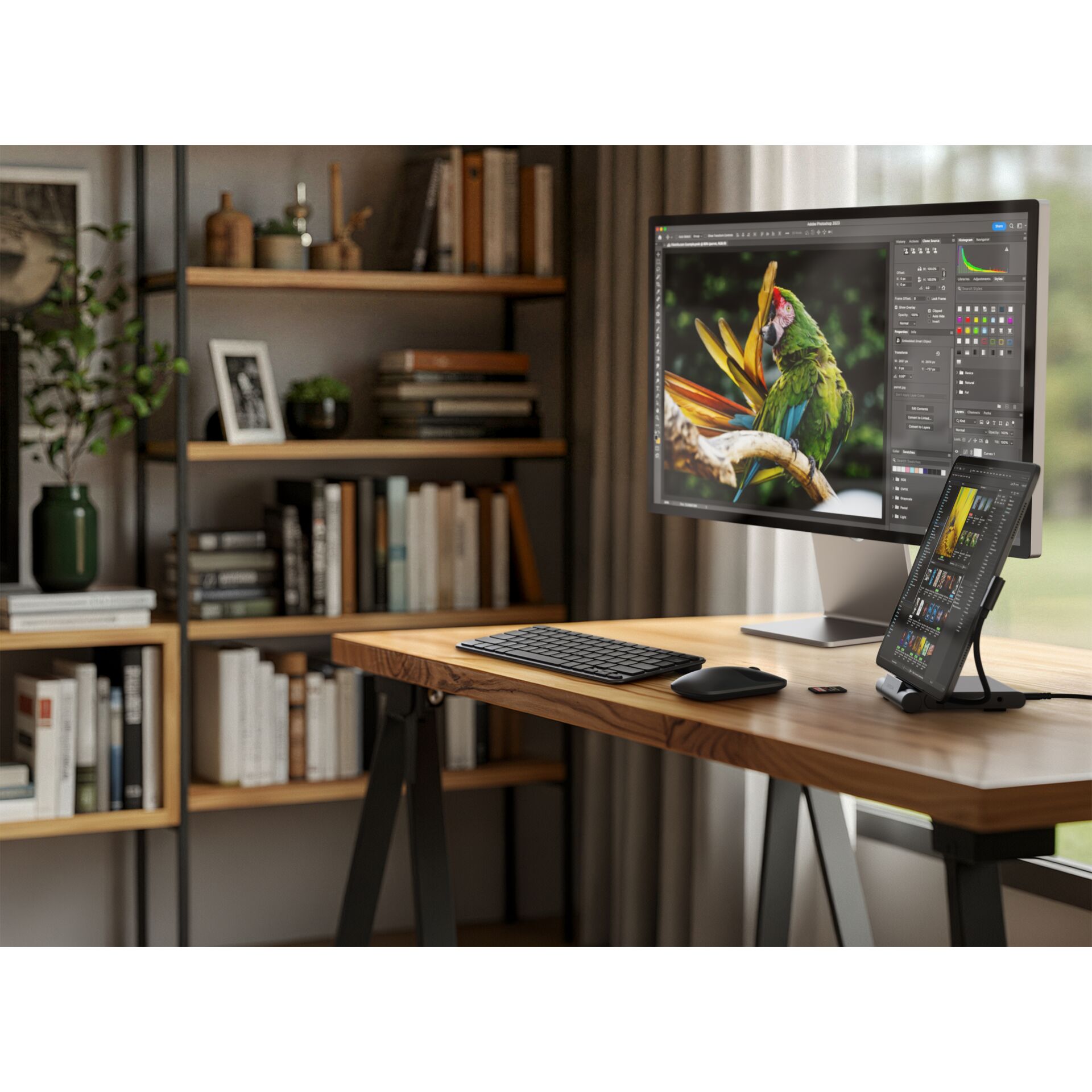 monitor, Computersetup, Desktopmonitor, Ergonomisch, Homeoffice