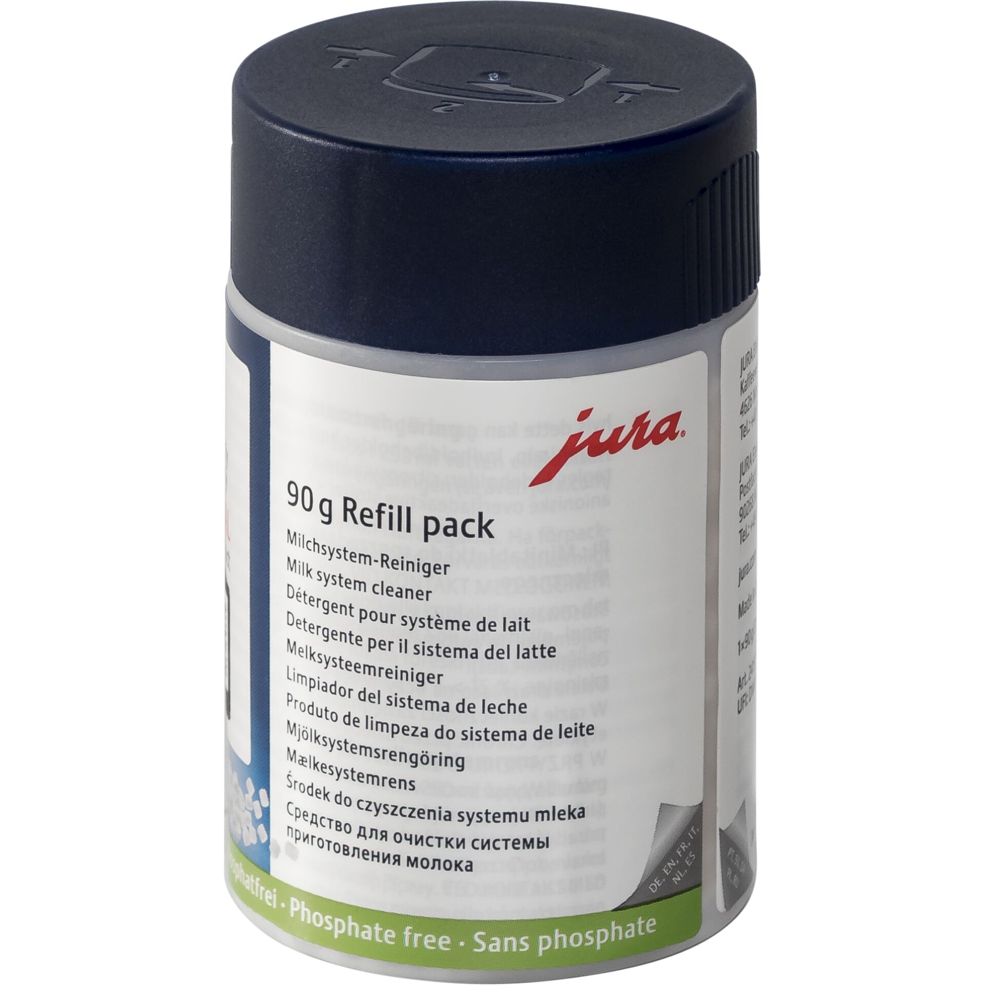 Milchsystem-Reiniger, Nachfüllpack, 90 g, phosphatfrei, Behälterdeckel