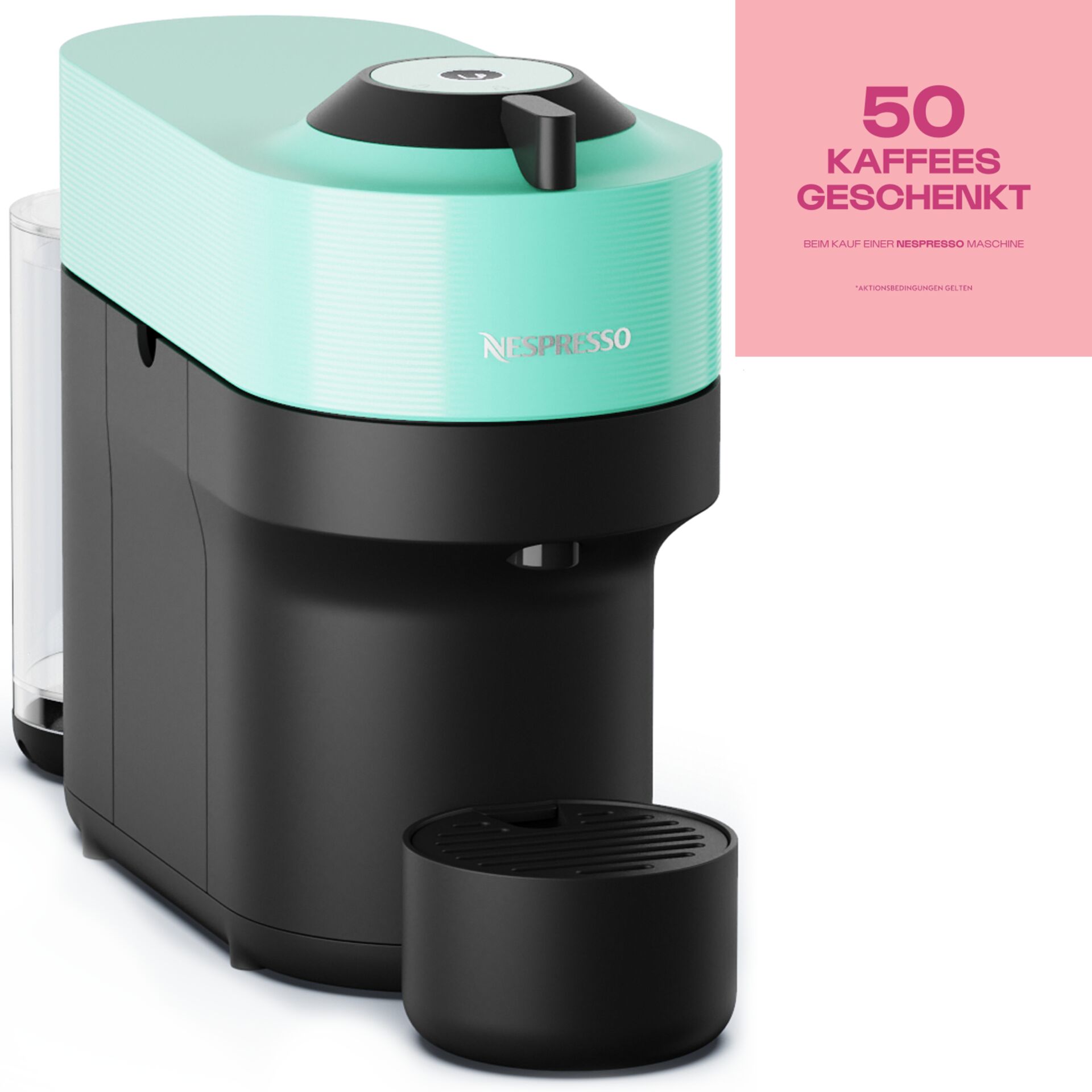 Pokal, Kaffeemaschine, Kaffeeautomat, Espressomachine, Mintgrün, Kapselmaschine, Espressomachine, Kaffeemaschine, Mintgrün, Kapselspender, Kaffeeautomaten, Kaffeemaschine, Kapselmaschine, Mintgrün, Schwarz, Kleiner Kapselbehälter