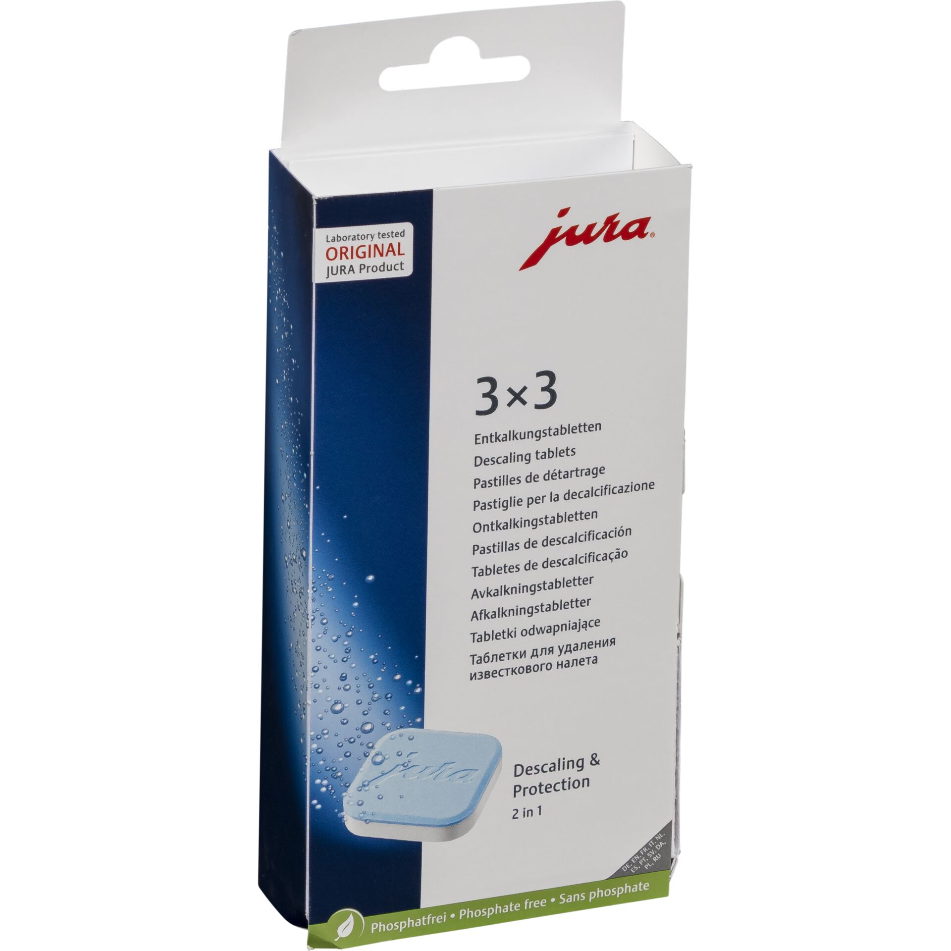 Entkalkungstabletten, 3x3 Tabletten, Entkalkung & Schutz, Phosphatfrei, Jura Produkt