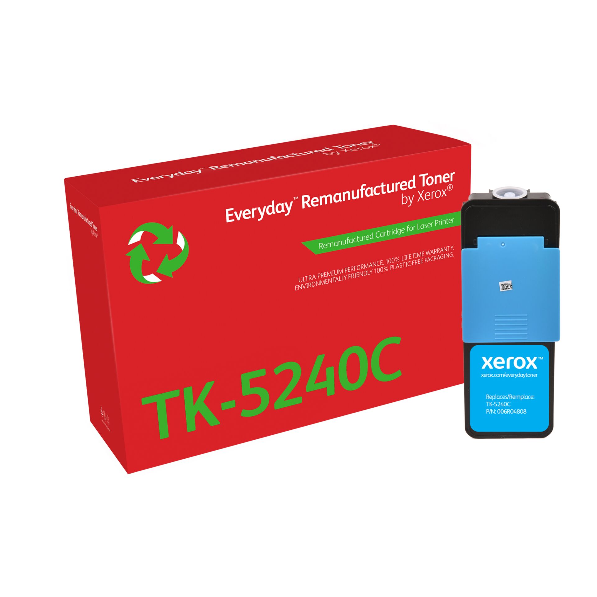 Toner, TK-5240C, Remanufactured, Kassette, Laserprinter