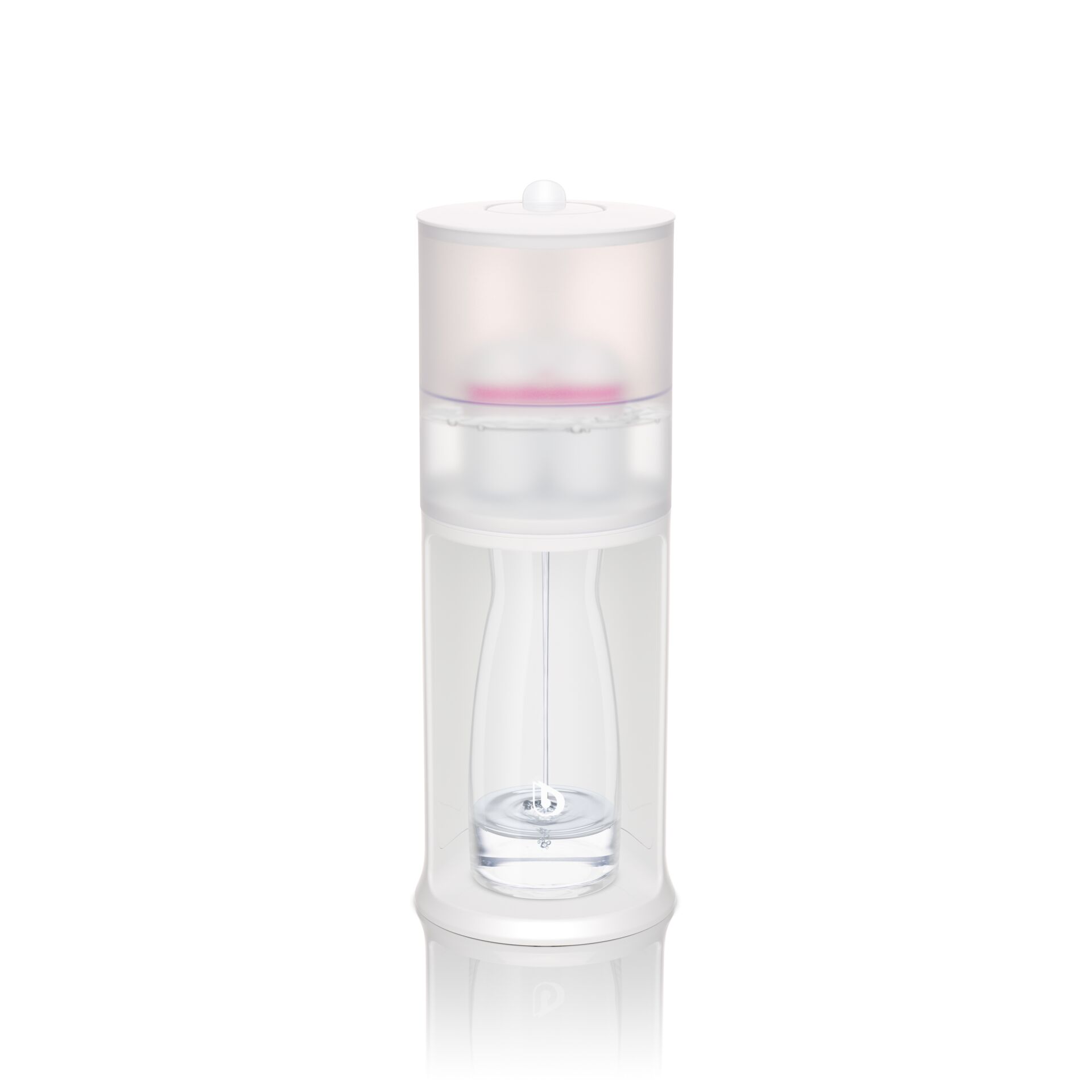 Luftbefeuchter, Ultraschall, Transparent, Weiß, Kompakt