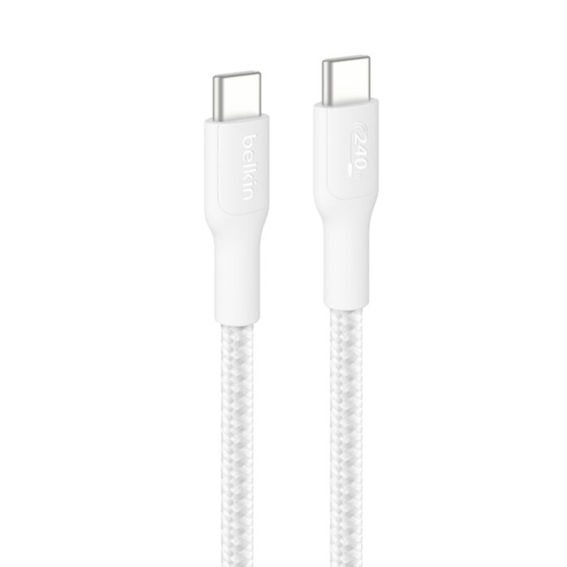 Belkin USB-C/USB-c Kabel 240W 3m  geflochten, weiß    CAB025hq3MWH