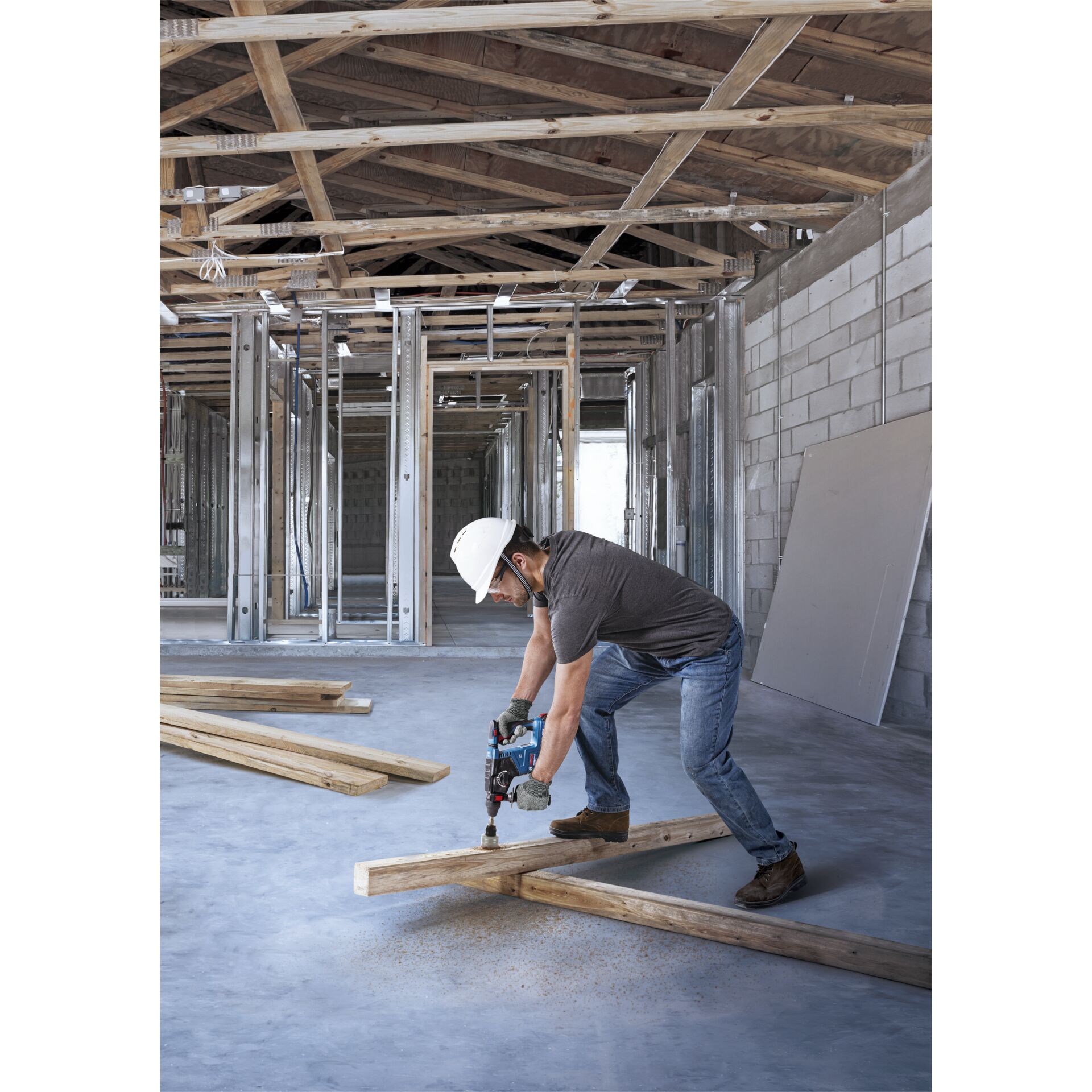 Elektrische Bohrmaschine, Werkzeug, Kleidung, Handschuh, Renovierungsarbeiten