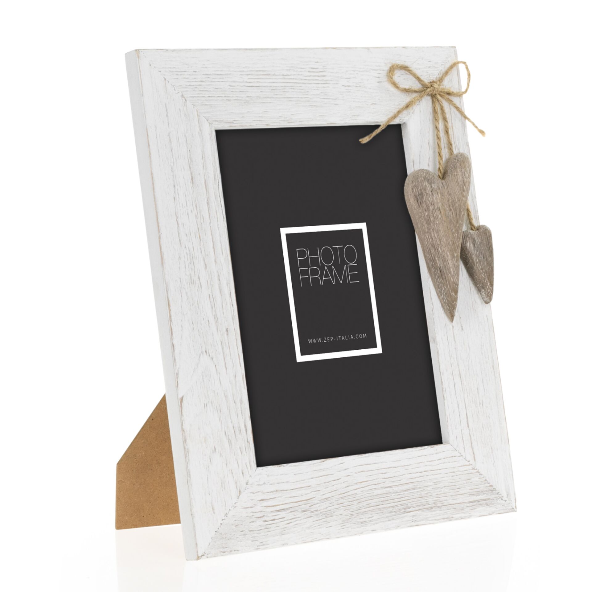 Foto Rahmen, Weißer Hol frame, Herz Anhänger, Korkaufsteller, Bilderrahmen Deko