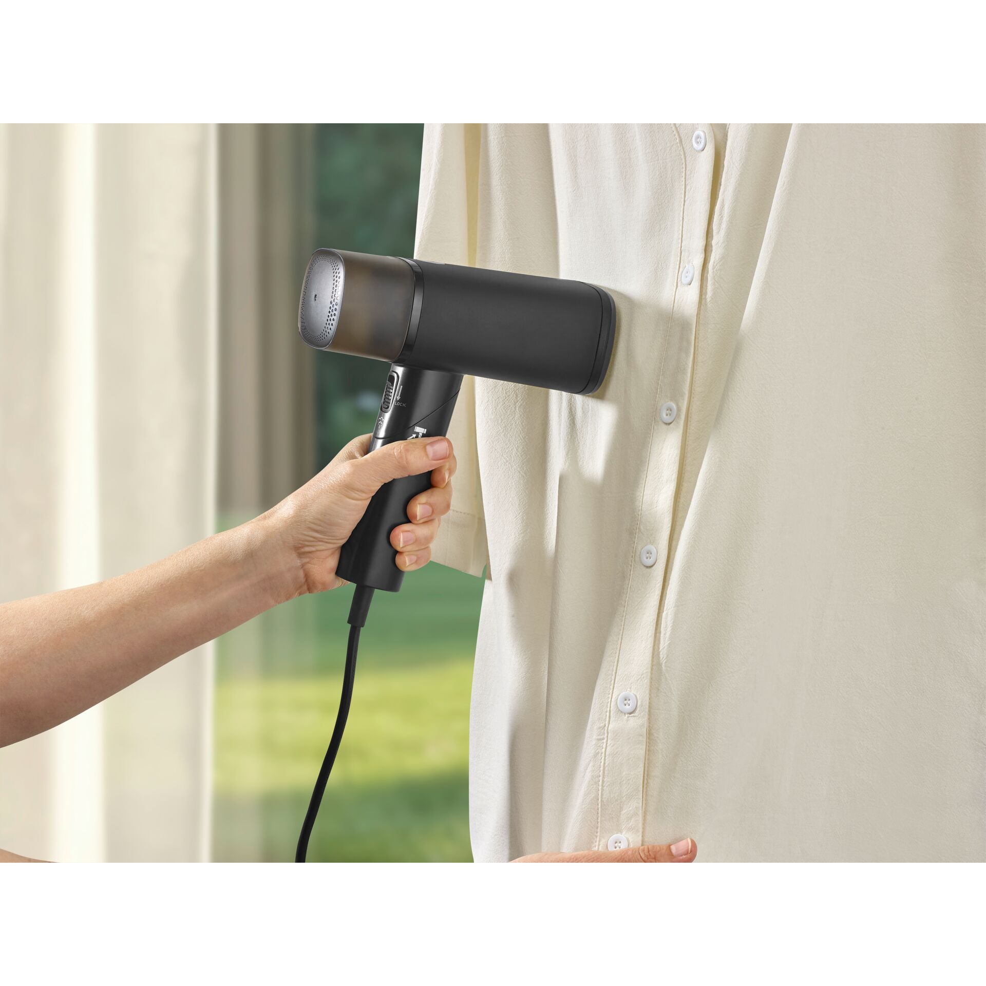 Handhelder Dampfglätter, Kleiderdampfer, Kleidungsdampfer, Gewebe-Dampfgerät, Tragbarer Dampfglätter