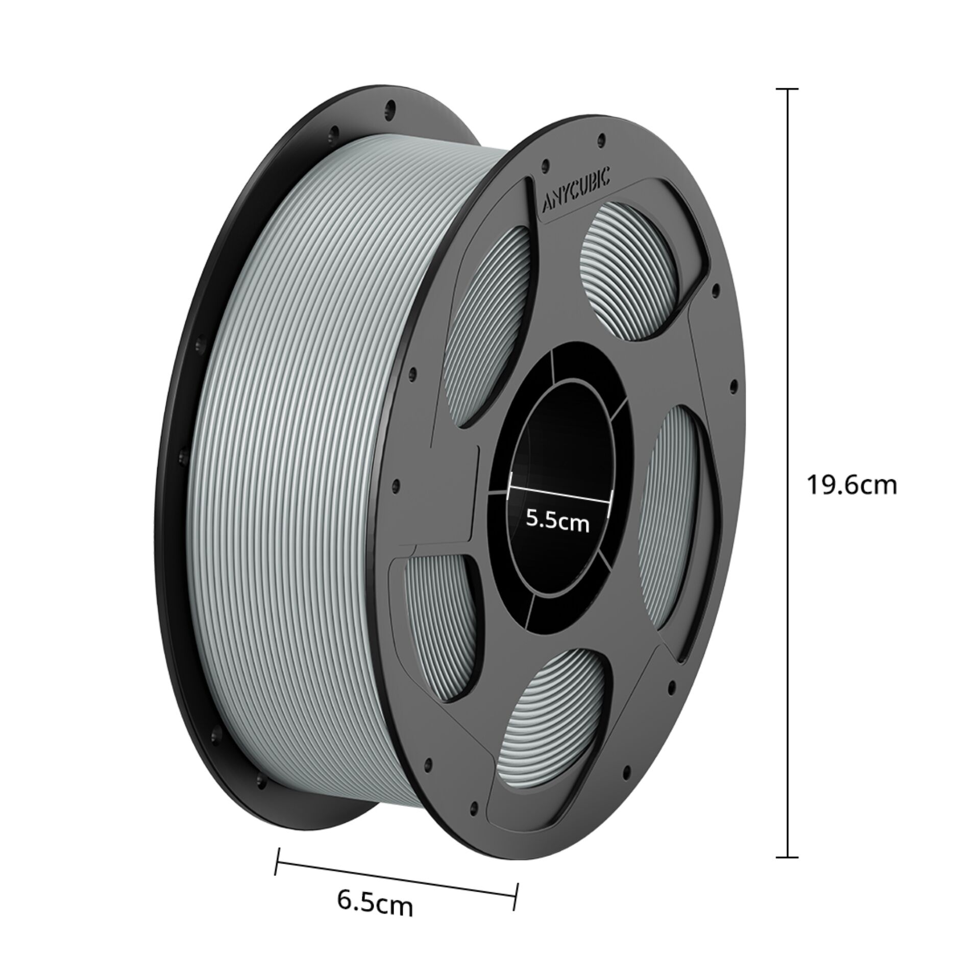 3D-Print-Spule, Filament, PLA/ABS-Spule, Grau, Drahtspule