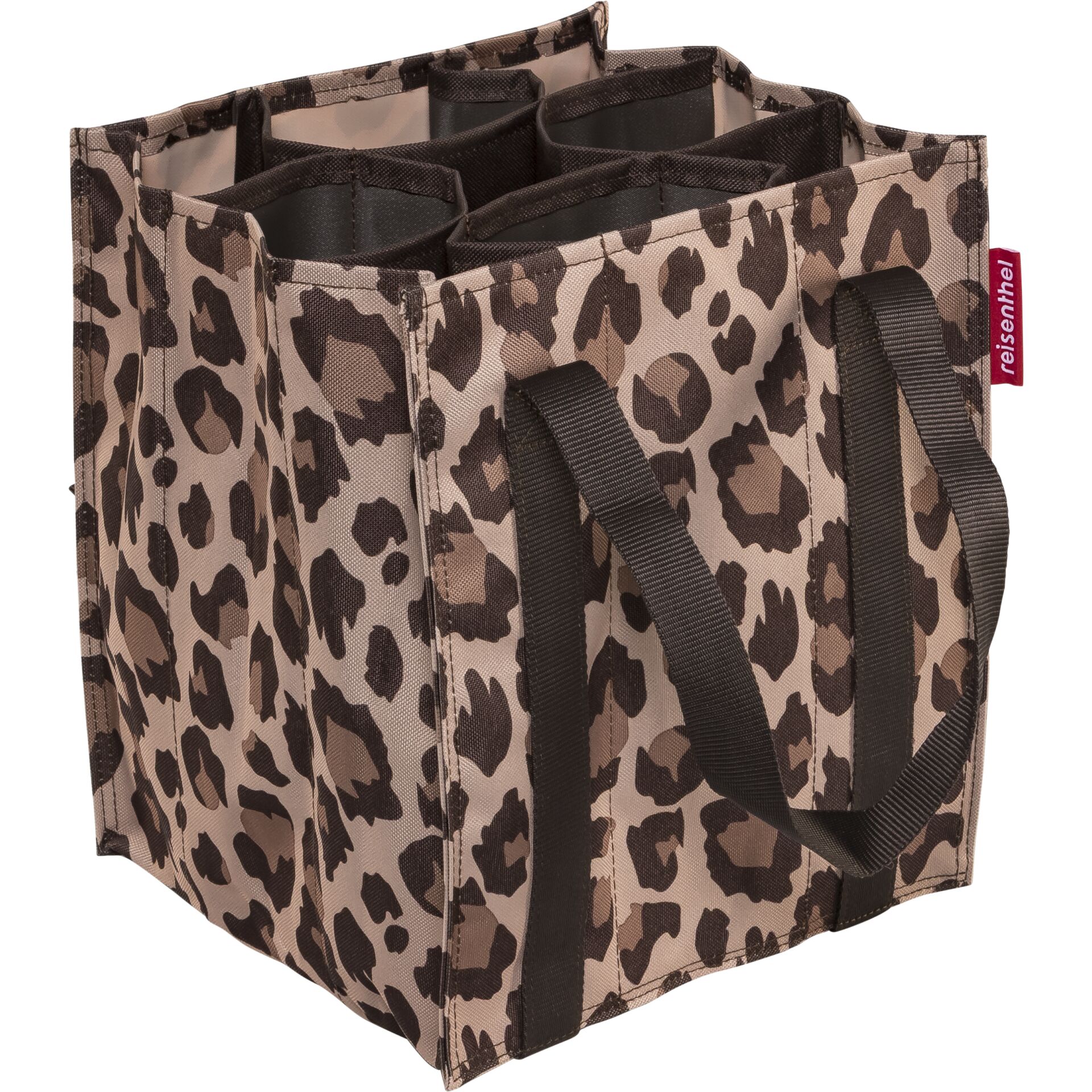 Tasche, Tragetasche, Leoparden-Print, Stofftasche, Henkel
