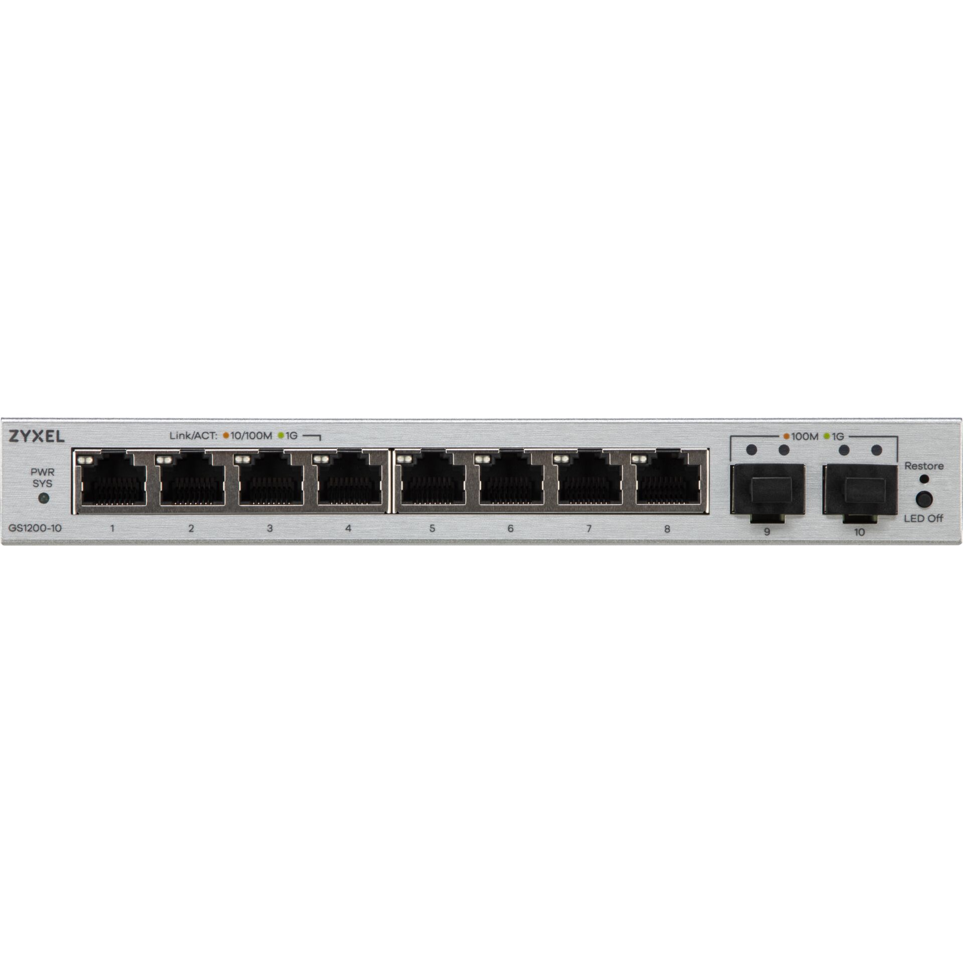 switch, Netzwerk, 8-Port, PoE? (nicht sichtbar), RJ-45