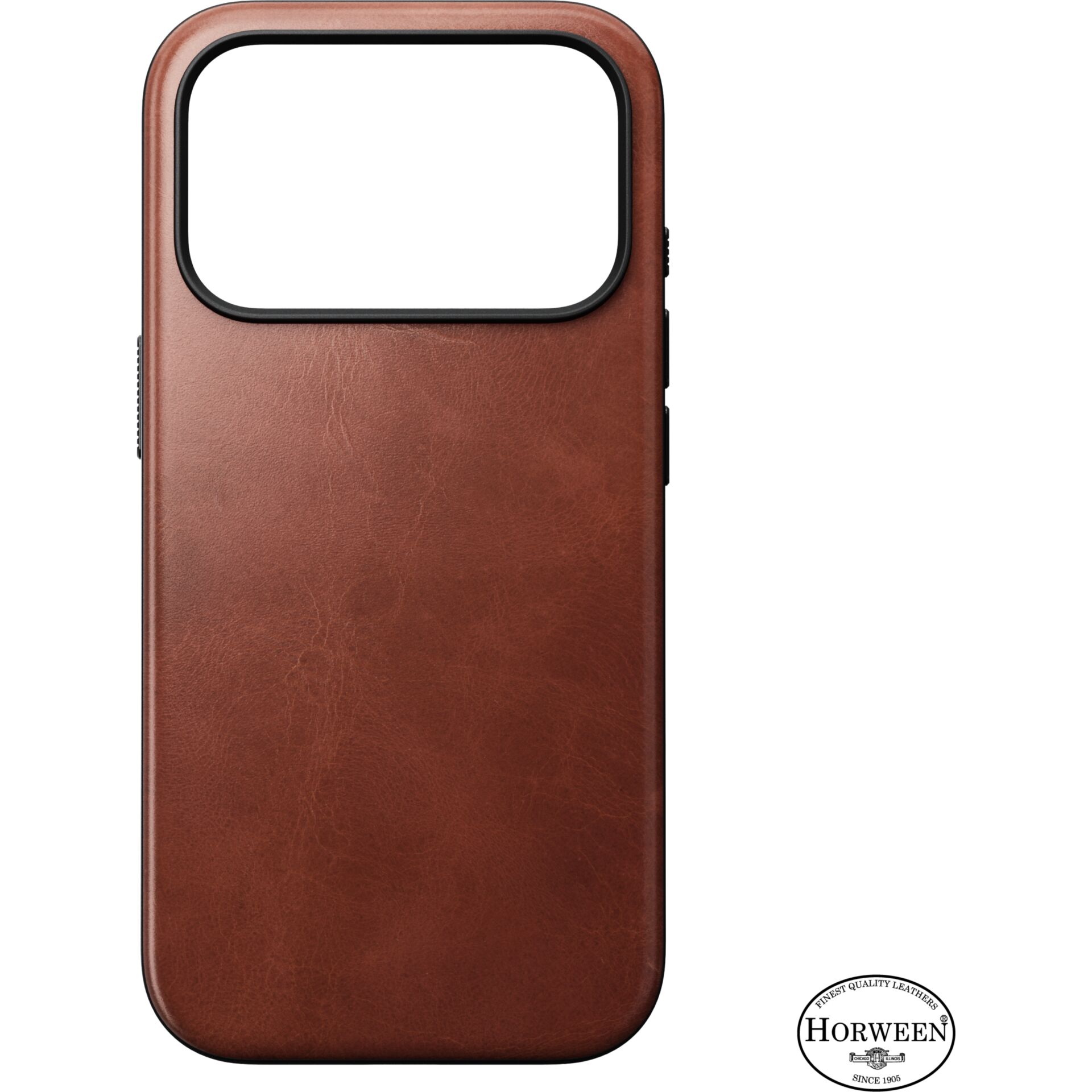 Lederhülle (DE), Smartphone-Hülle, Braun, Kameraausschnitt, Horween Logo