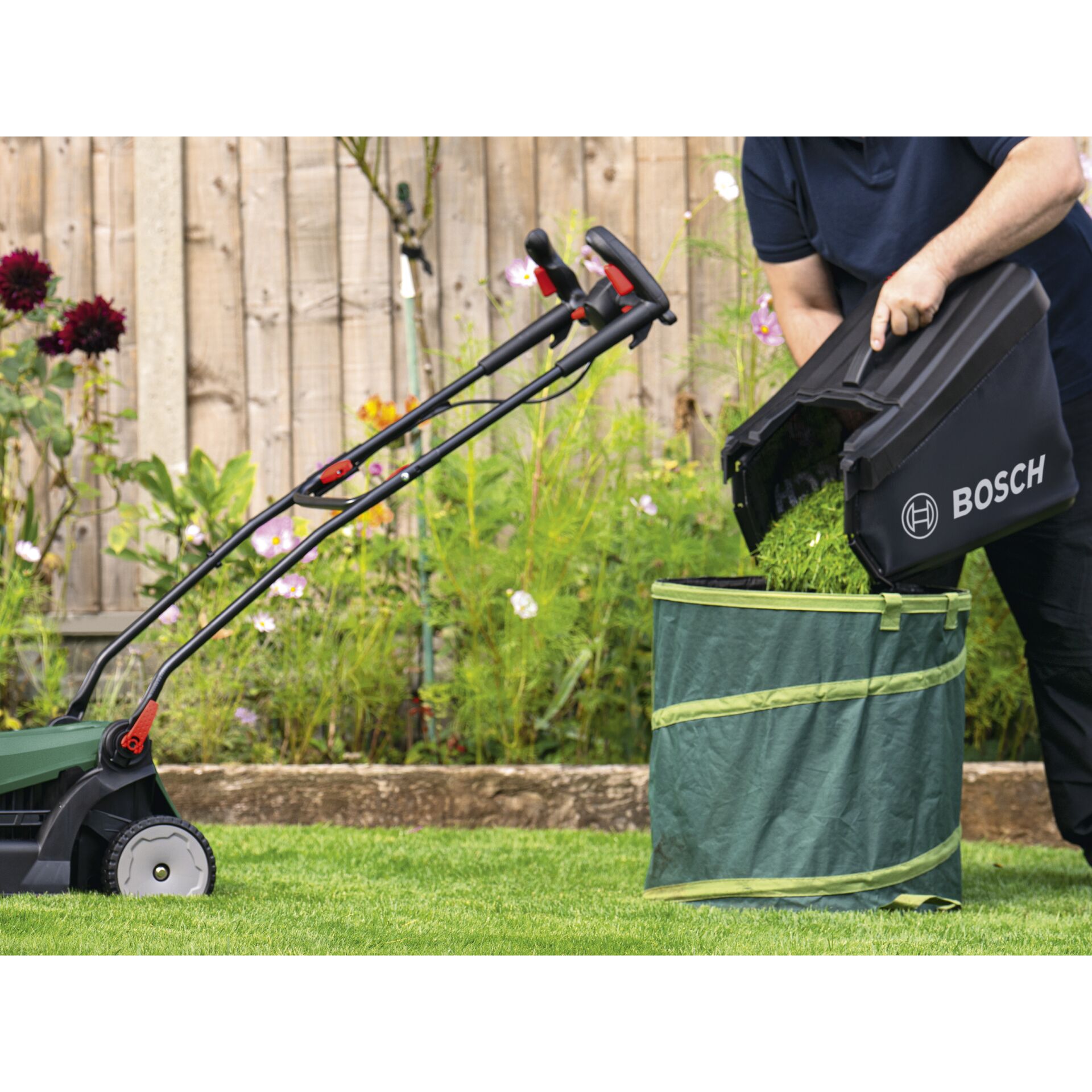 Gras, Rasen, Gerät, Rasenmäher, Person