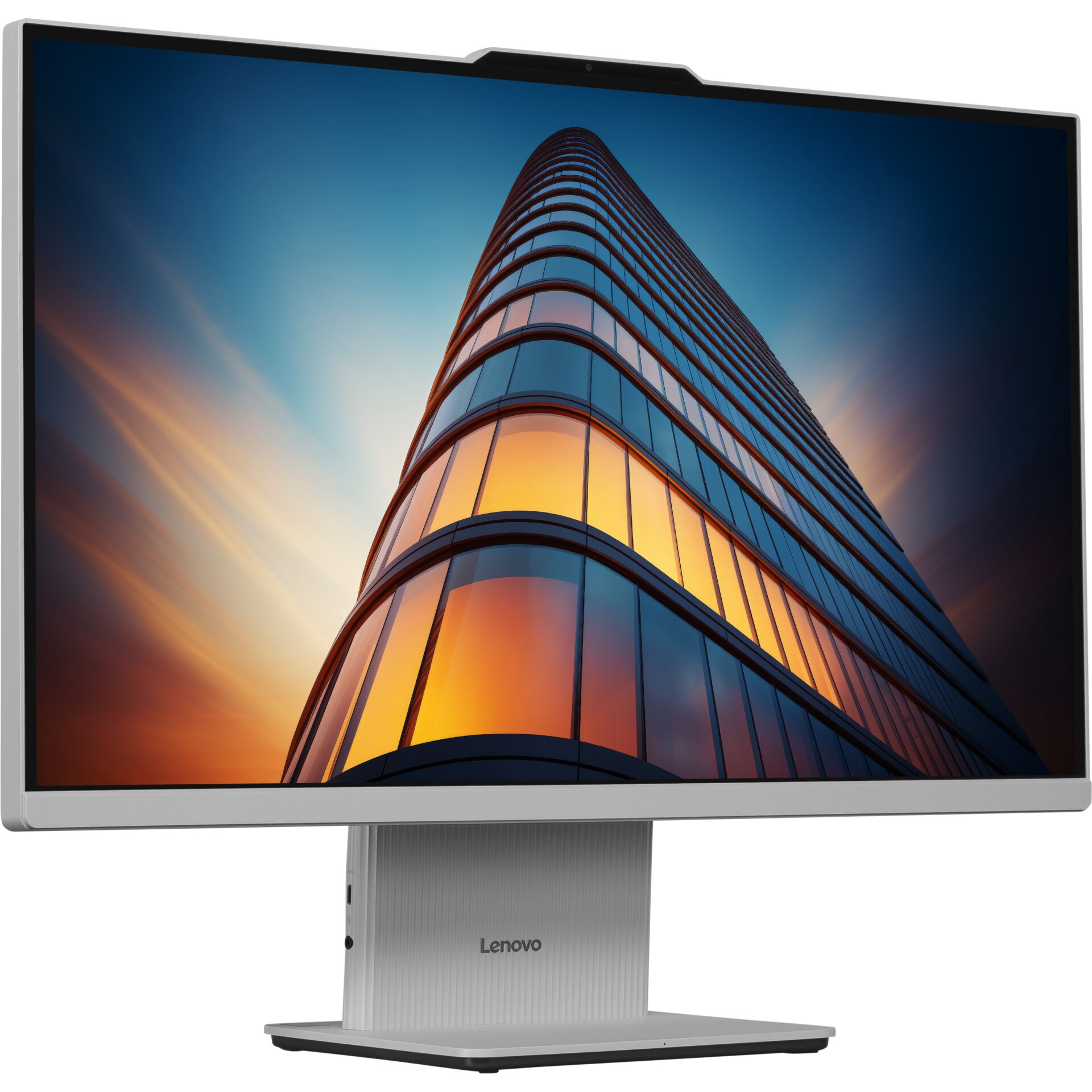 Monitor, LED, 27 Zoll, Glasfront, Standfuß