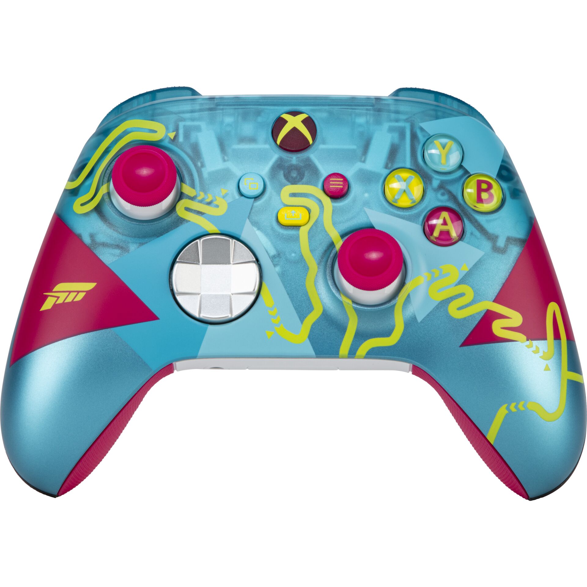 controller, gaming, wireless, turquoise, neon-pink