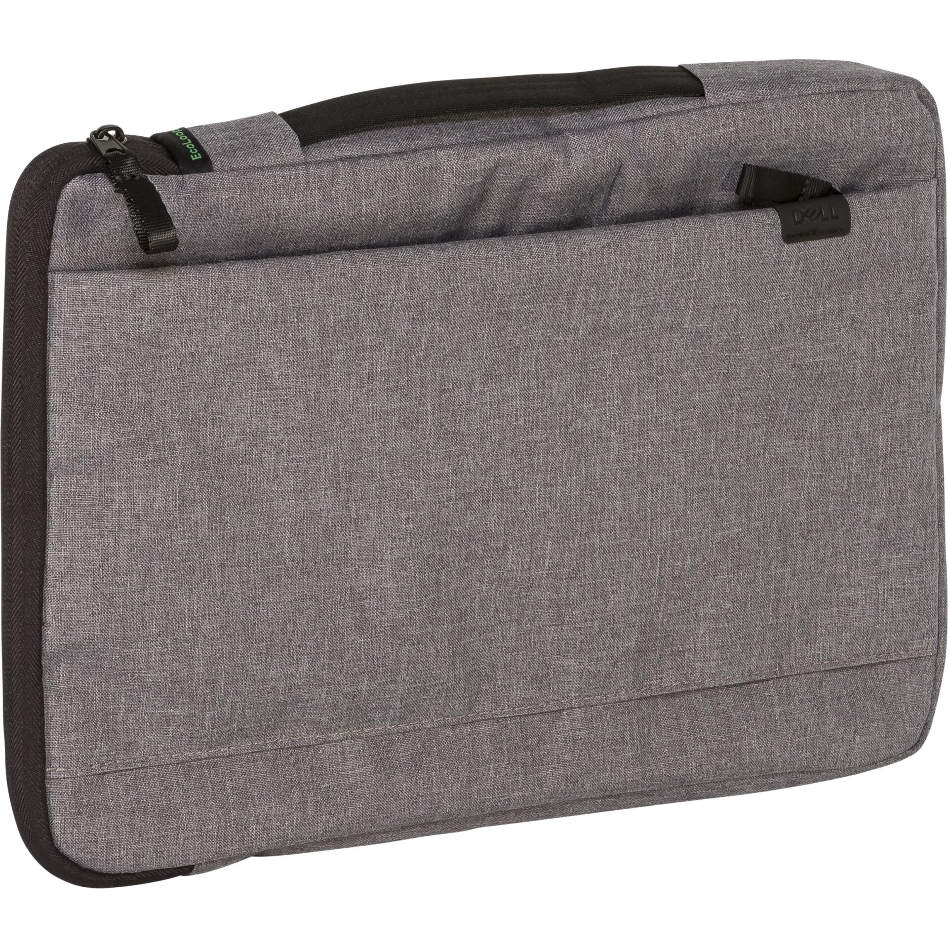 Laptoptasche, Grau Stoff, Reißverschluss, Tragegriff, Schlankes Etui
