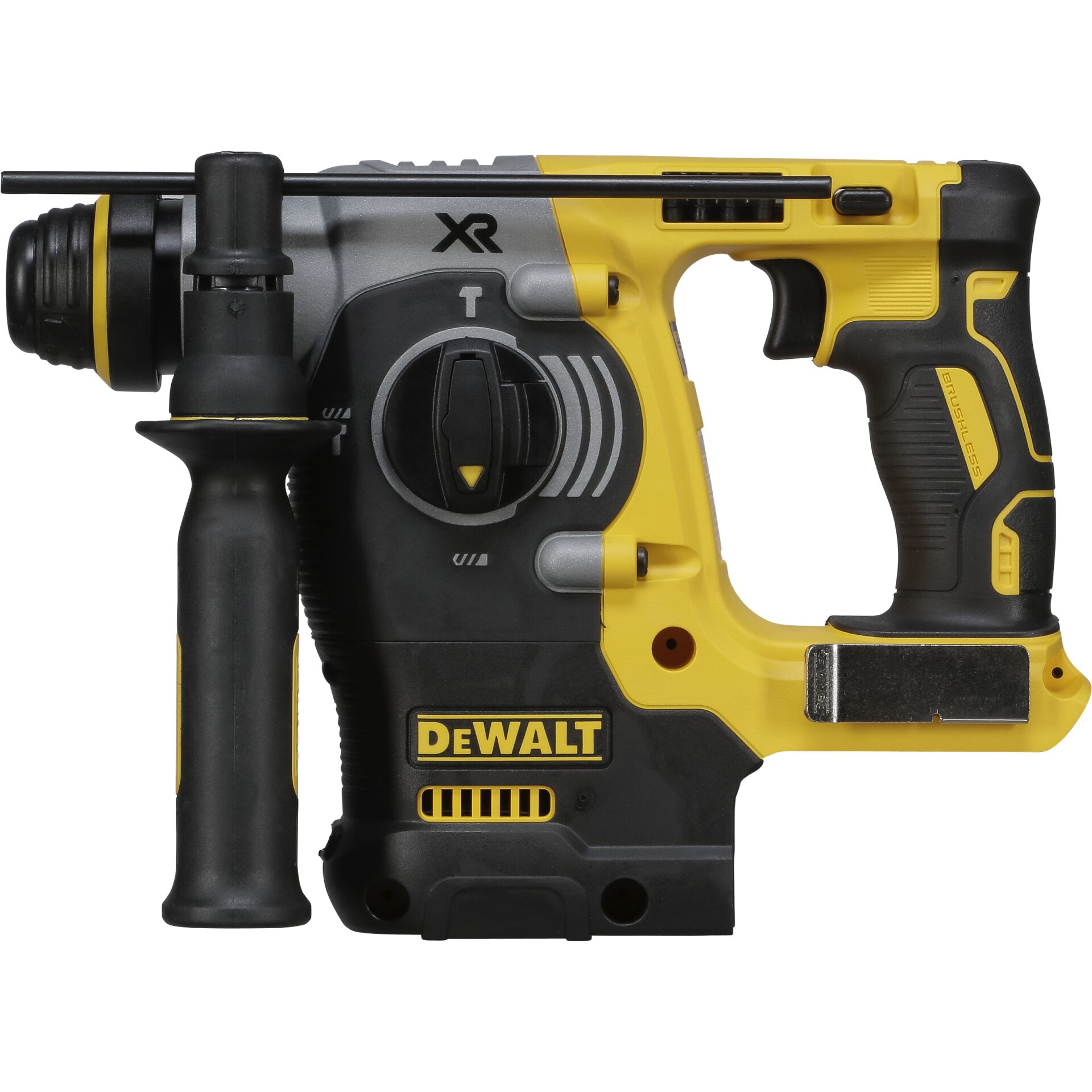 Akku-Bohrhammer, Schlagbohrmaschine, Gelb-Schwarz, Dewalt, Vibrationsgriff