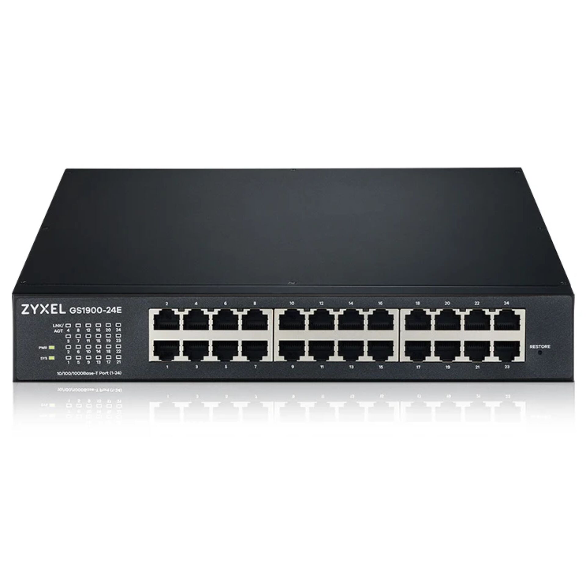 switch, netzwerk, 24-port, PoE?, LAN