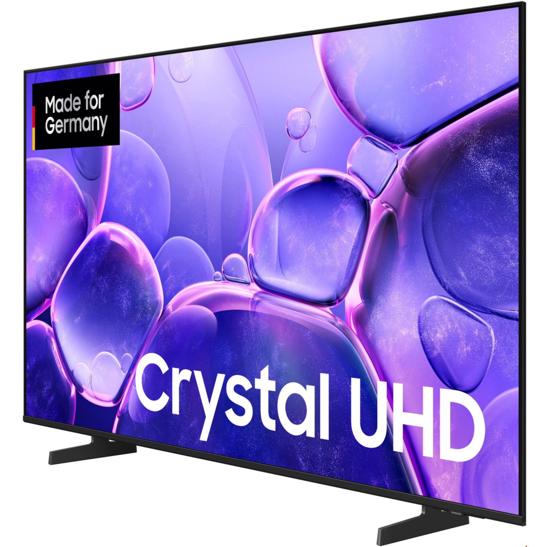 Crystal UHD, LED TV, Flachbildschirm, schwarze Rahmen, schmaler Standfuß