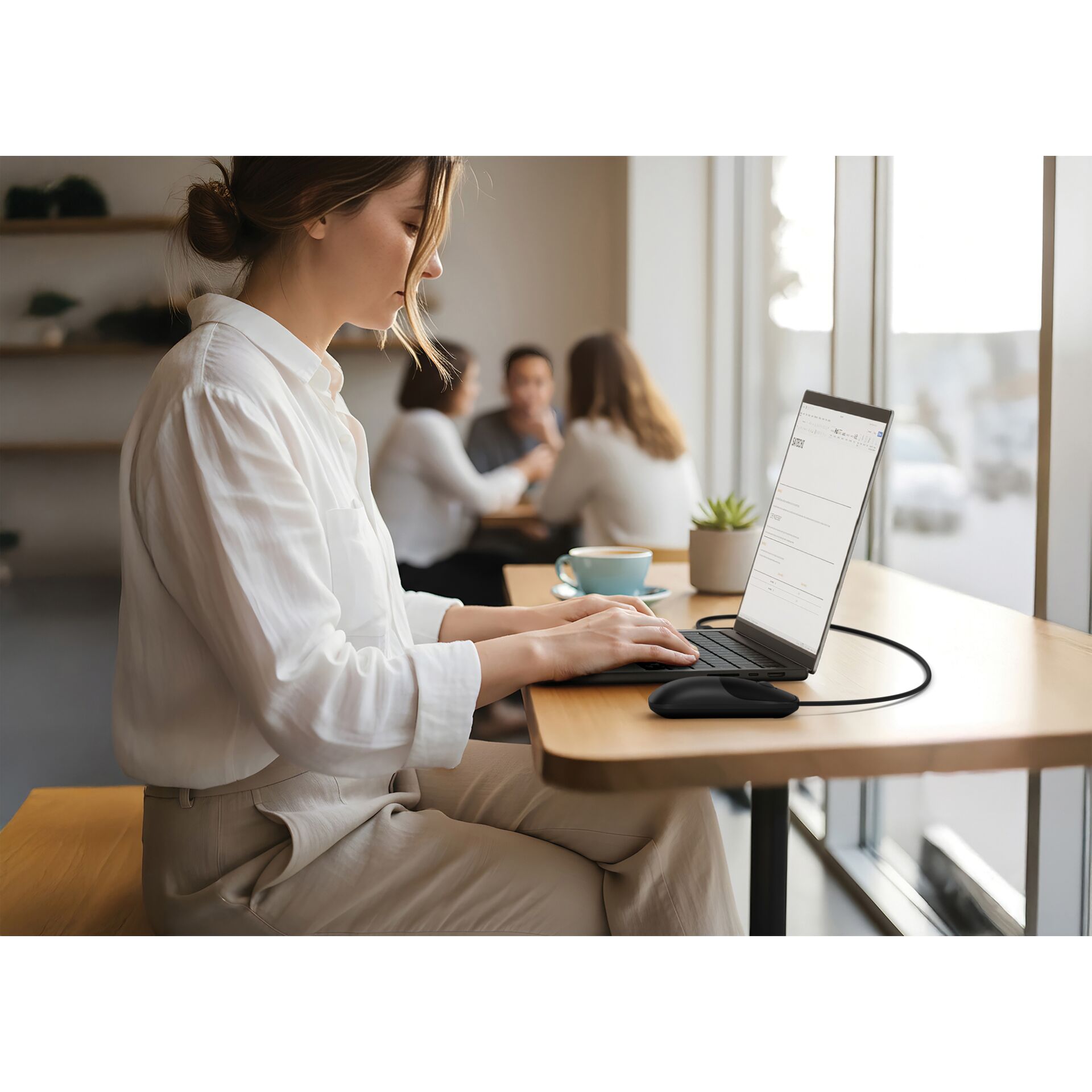 Laptop, Laptophalter, Arbeitsplatz, USB-C, Schwarz