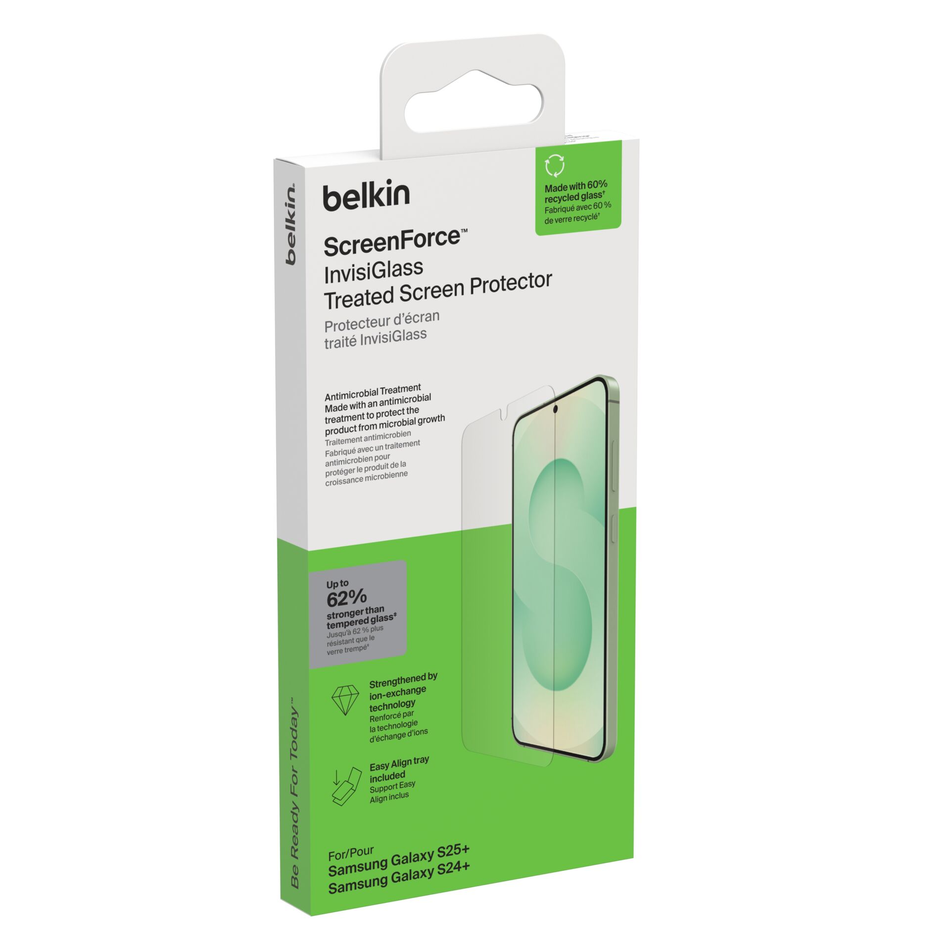 Belkin ScreenForce Invisiglass  Samsung S25+            OVB049hq