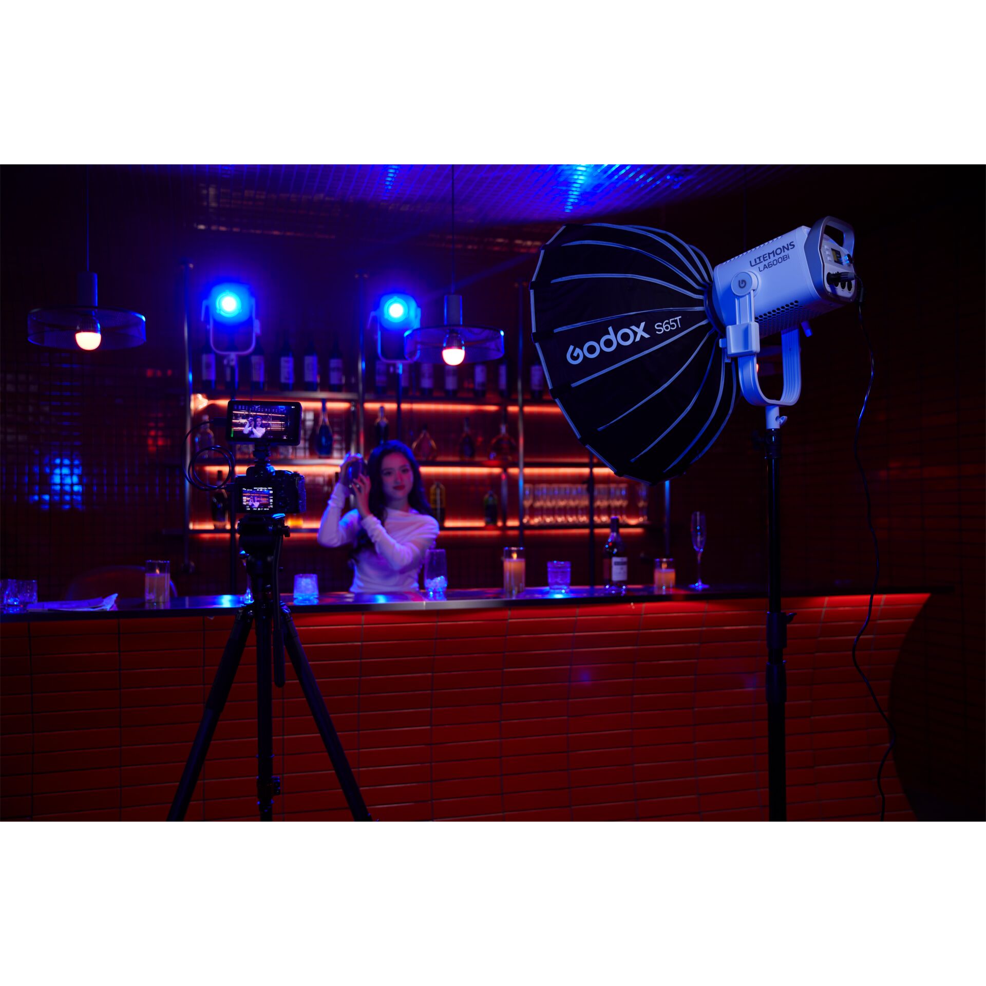 Beleuchtung, Stativ, Erwachsener, Person, Frau