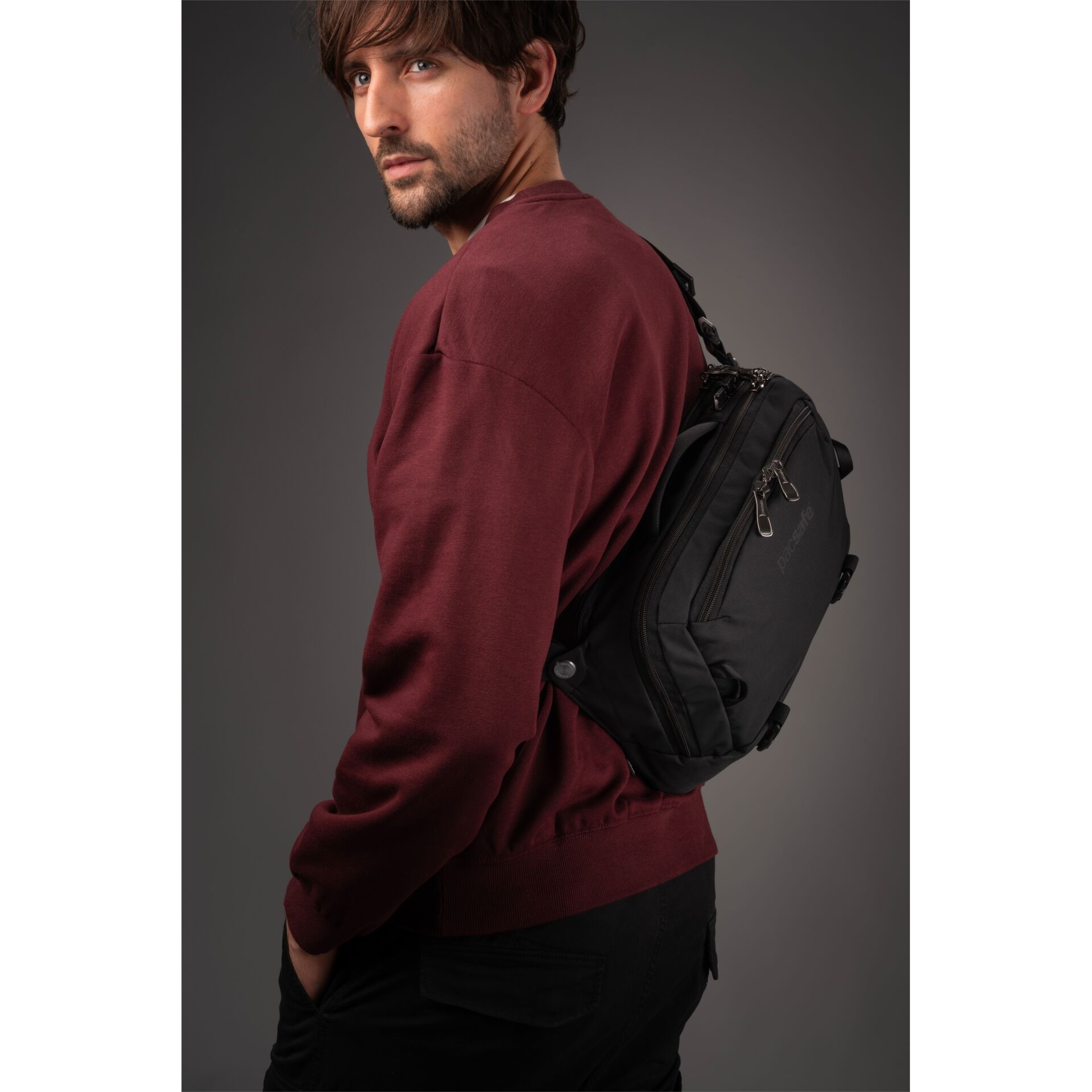 Tasche, Langarm, Erwachsener, Mann, Person