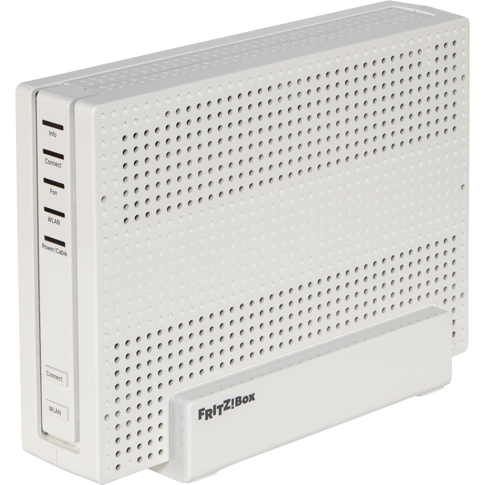 WLAN-Router, Weiß, Durchbrochen, Fritz!Box, Modem-Gerät