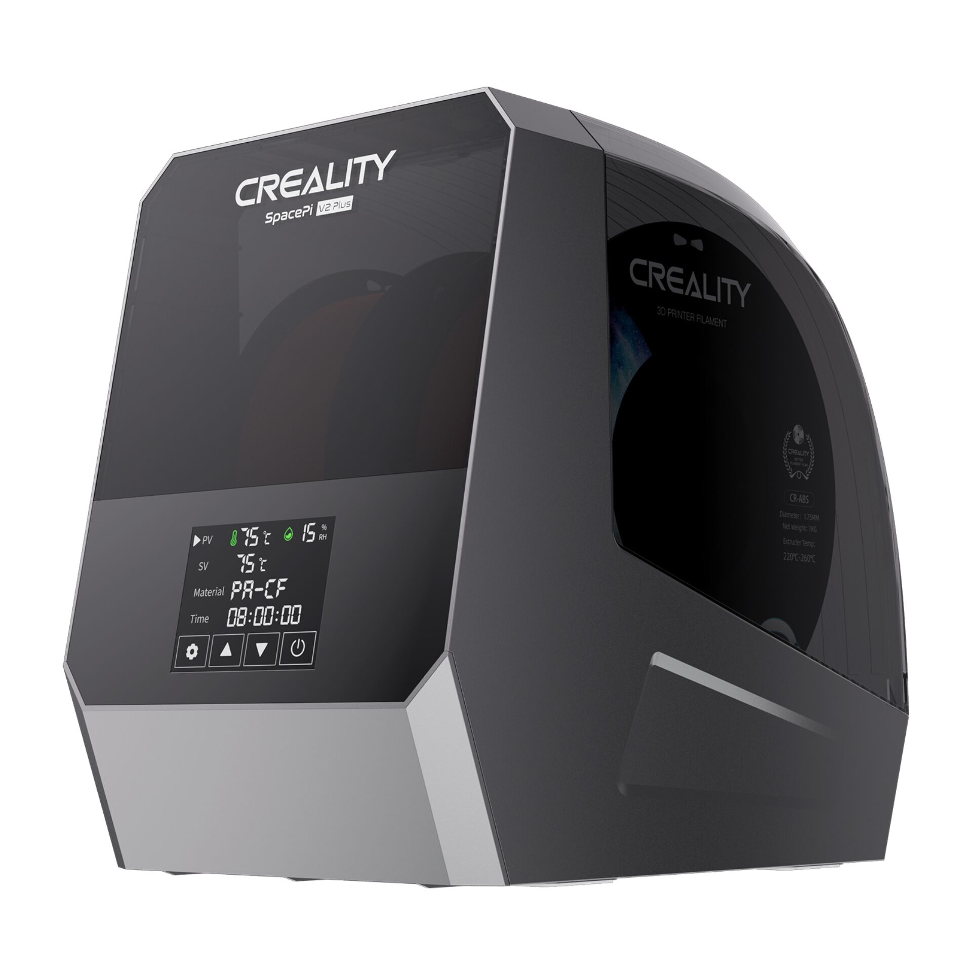 3D-Drucker, CNC-gedruckt, Kunststoff, Graues Gehäuse, Displaysteuerung