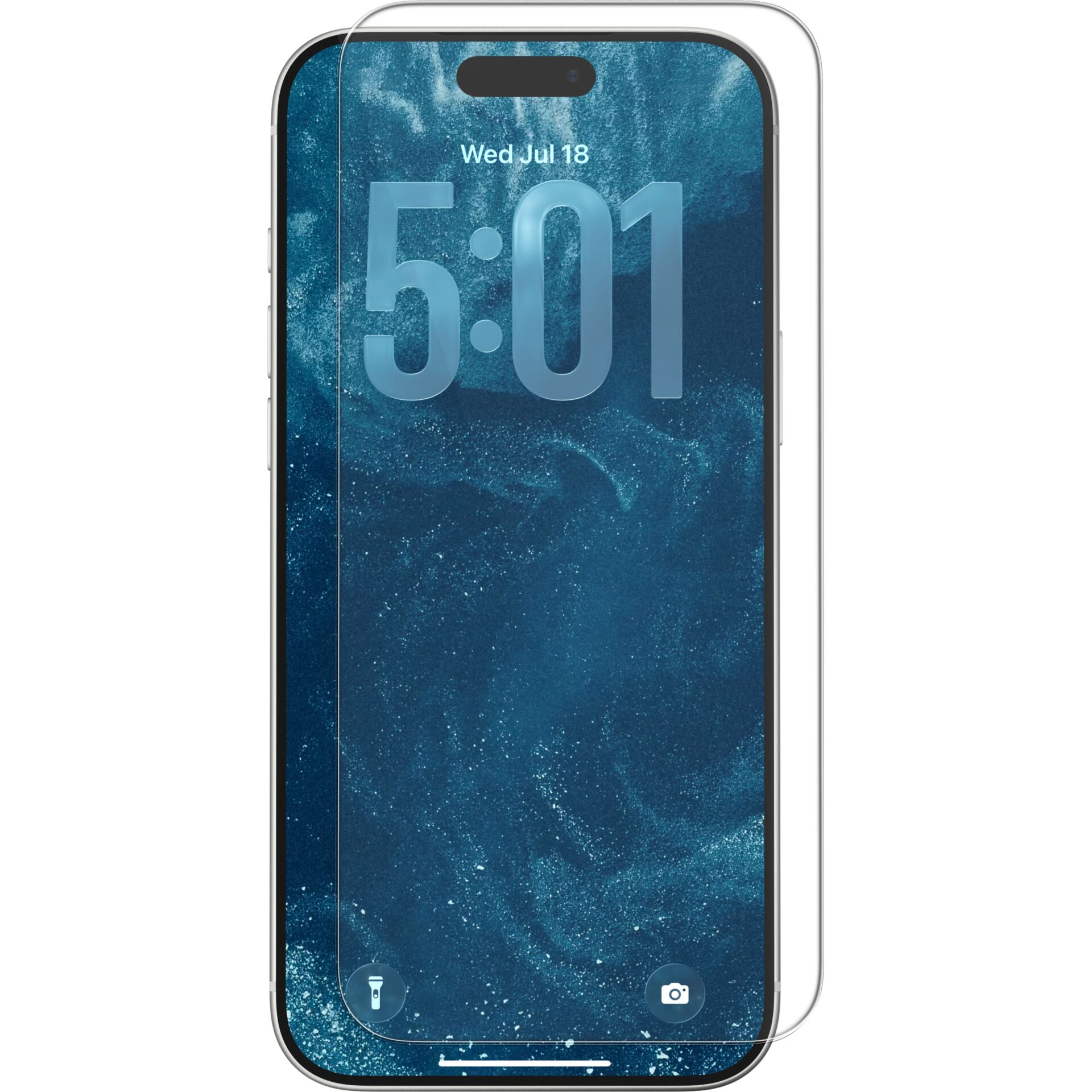 smartphone, iPhone, Bildschirmfolie, blau, notch