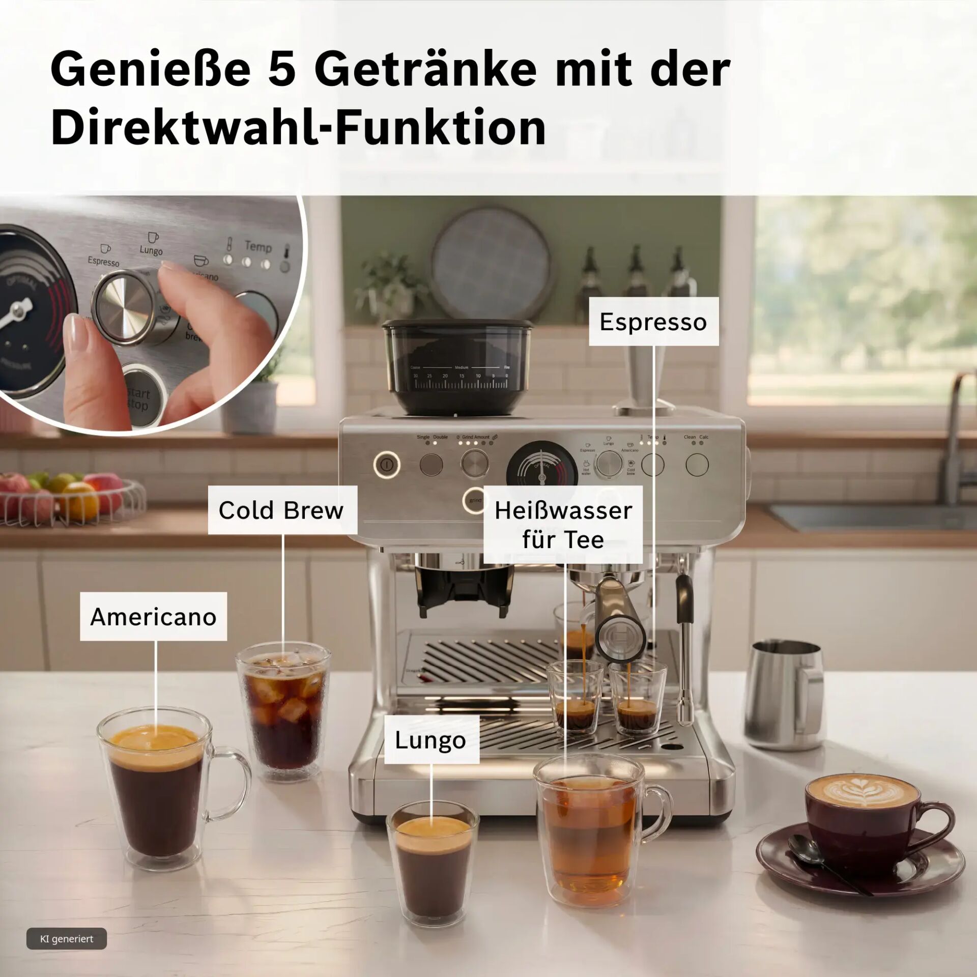 Kaffeemaschine, Espresso, Milchschaum, Kaffeezubehör, Tassen