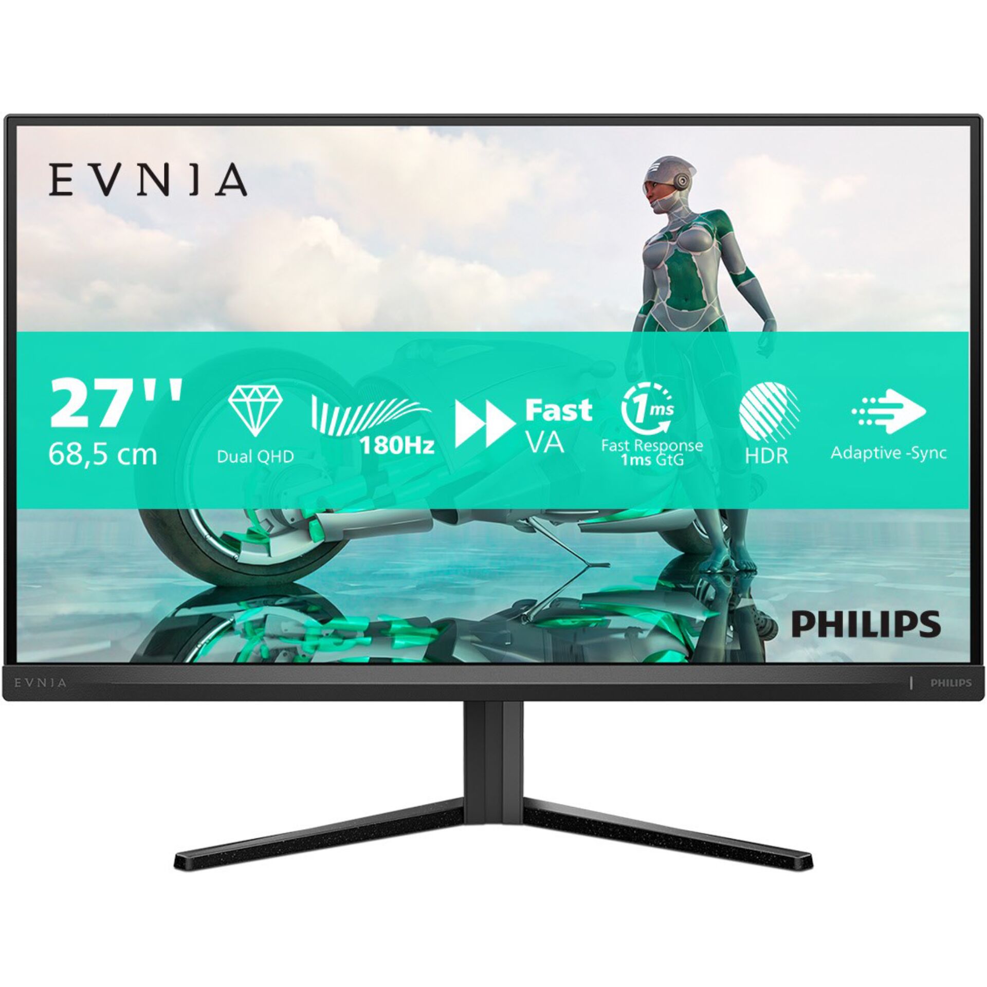 27 Zoll, LED-Monitor, Philips, Gaming-Monitor, Ständer