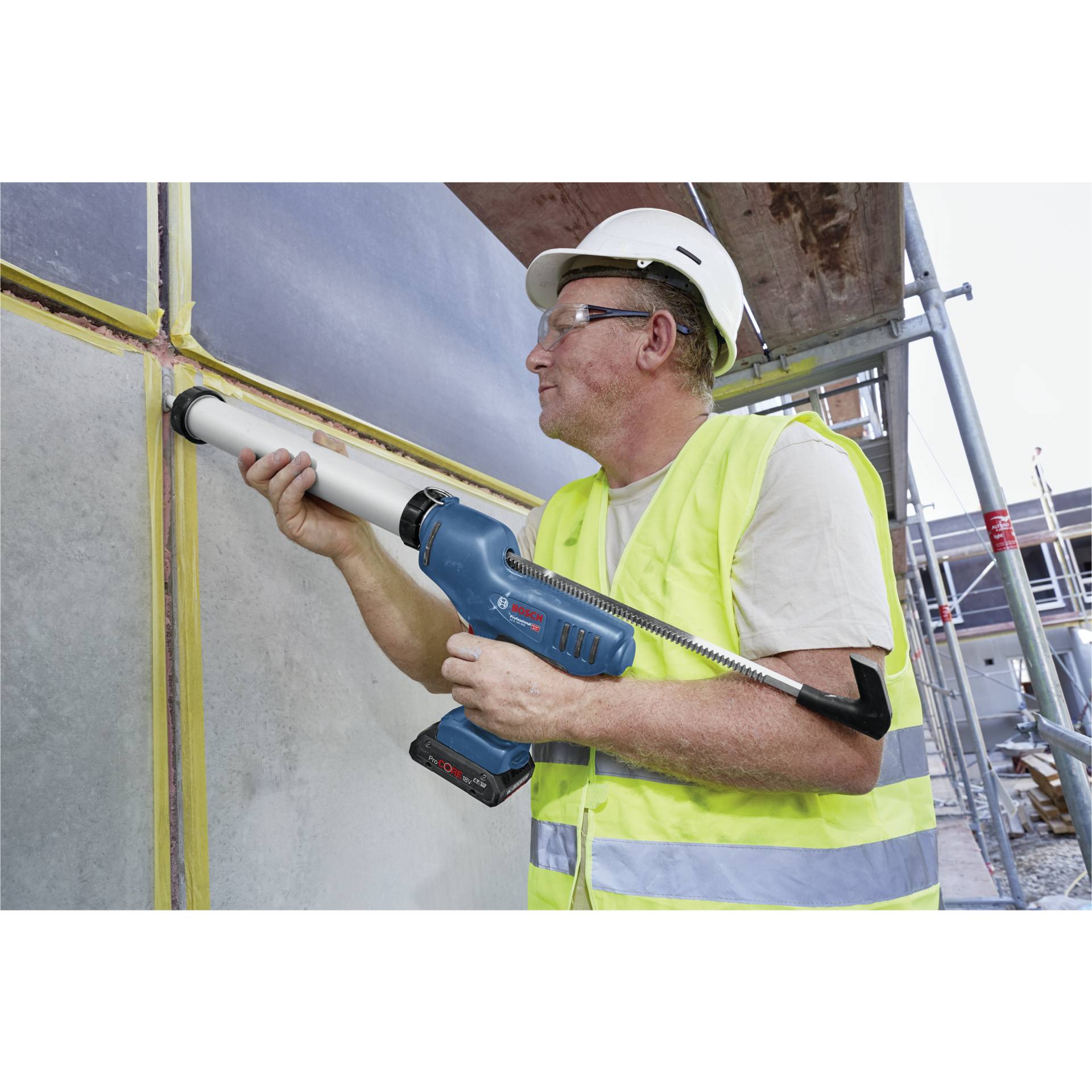 Person, Arbeiter, Elektrische Bohrmaschine, Werkzeug, Helm