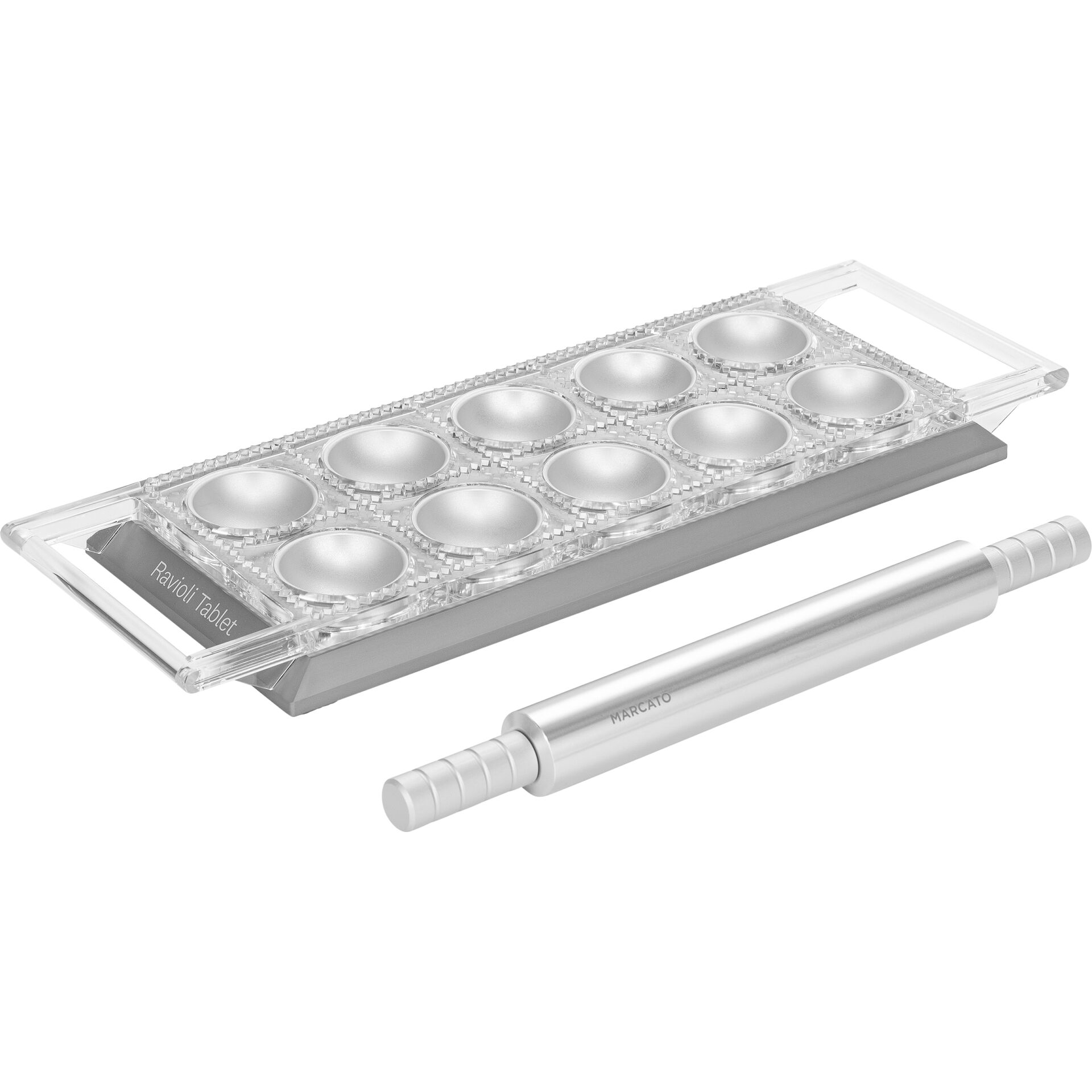 Ravioliform, Edelstahl, Silber, Formblech, Metallbehälter