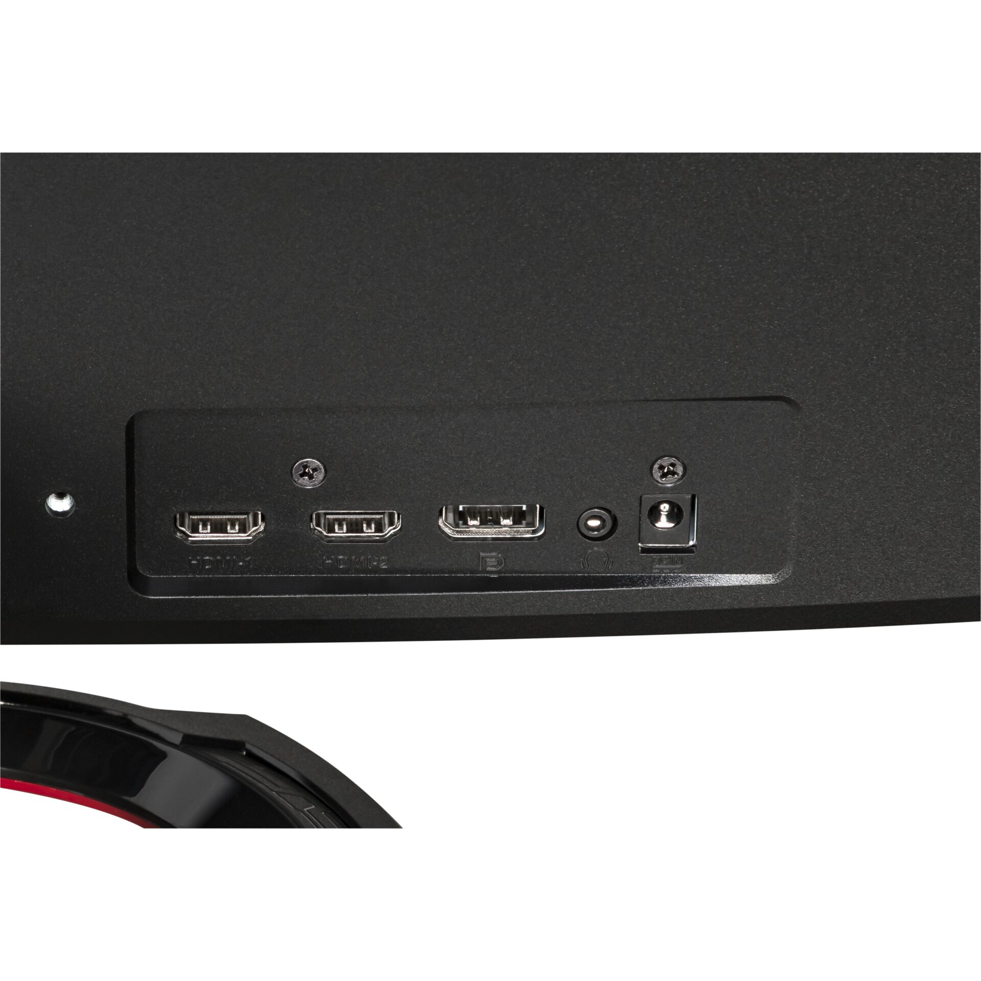 HDMI, HDMI-Anschluss, Netzanschluss, Rückseite Display, Klinkenanschluss