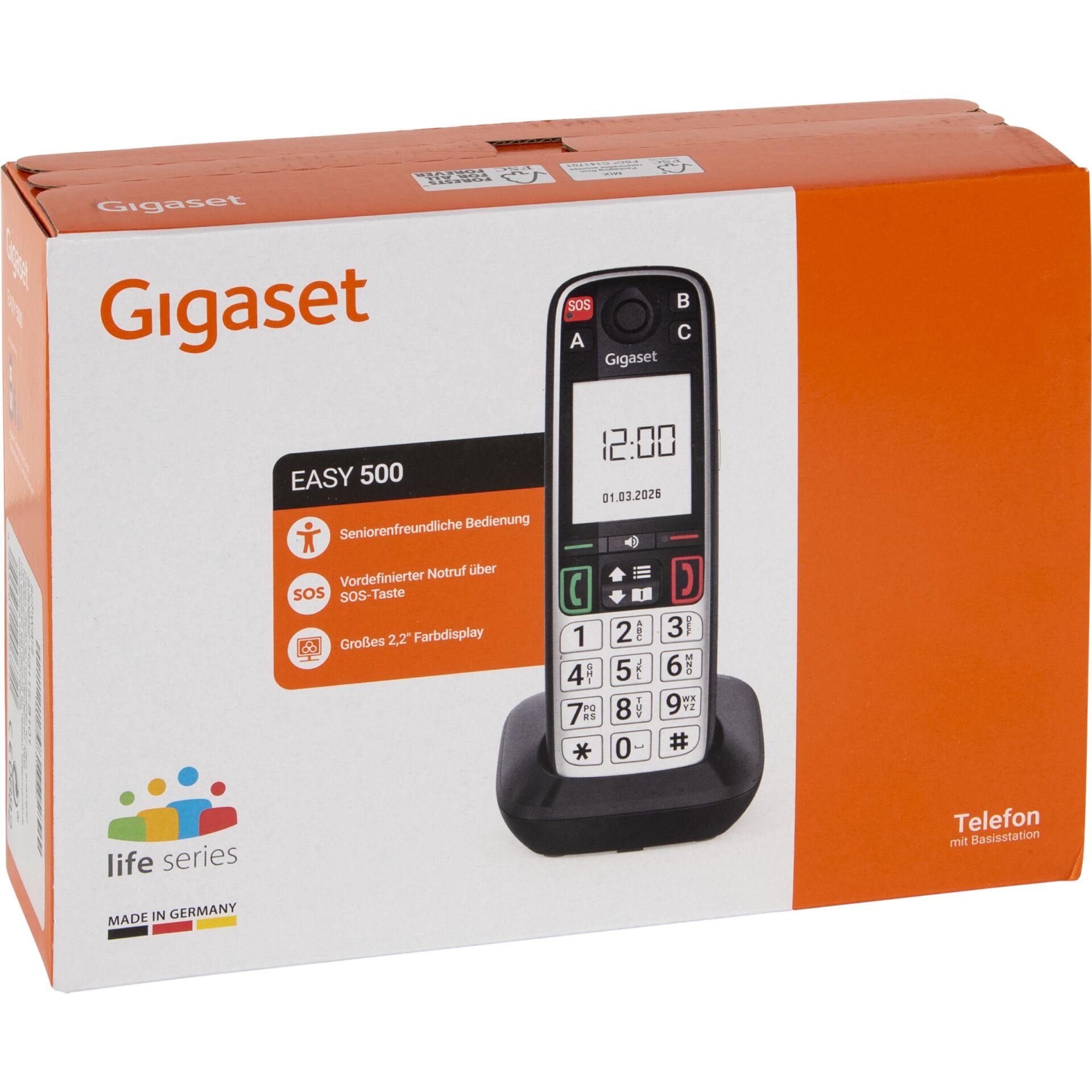 Telefon, Festnetz, Seniorentelefon, Gigaset, EASY 500