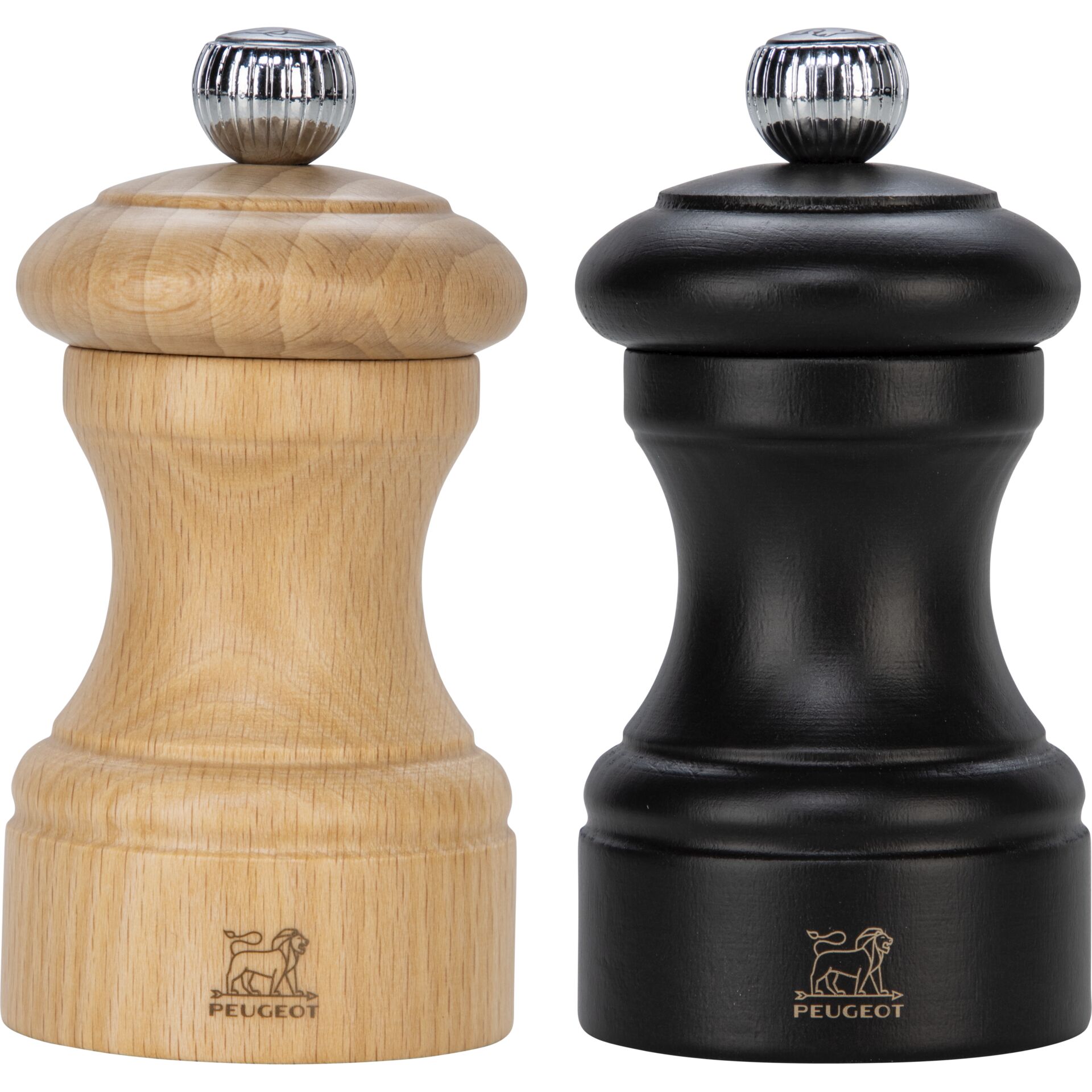 Peugeot Bistro Pfeffer- und  Salzmühle Z 10 cm Duo natur+choc