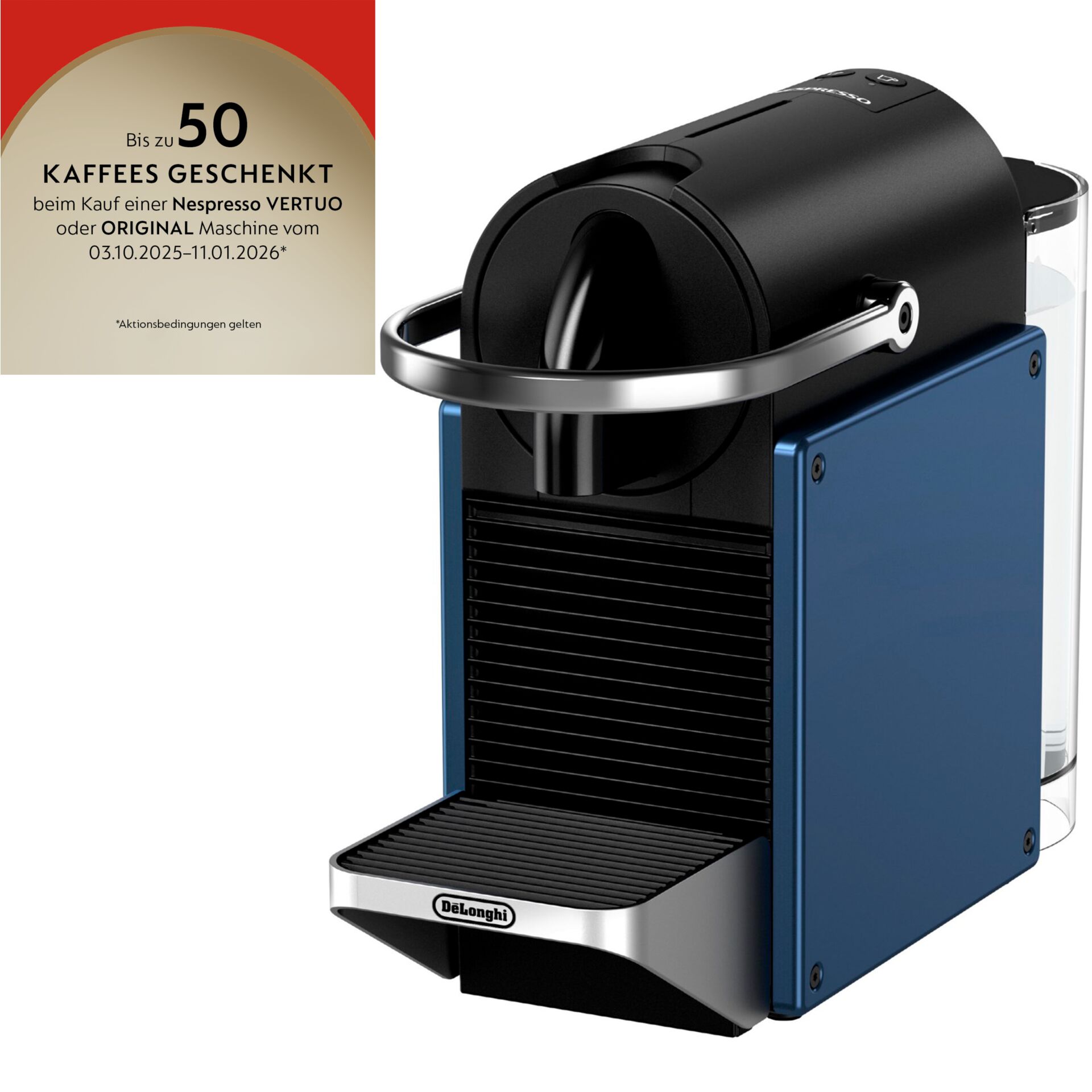 Nespresso Pixie EN 127.BL  by DeLonghi, blau
