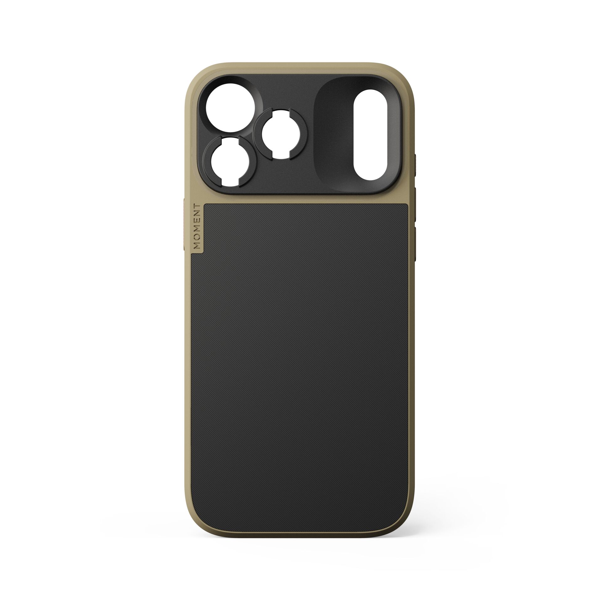 Hülle fürs Smartphone, Magnetischer Ring, Kamera Aussparungen, Braun/Khaki, Strukturierte Oberfläche